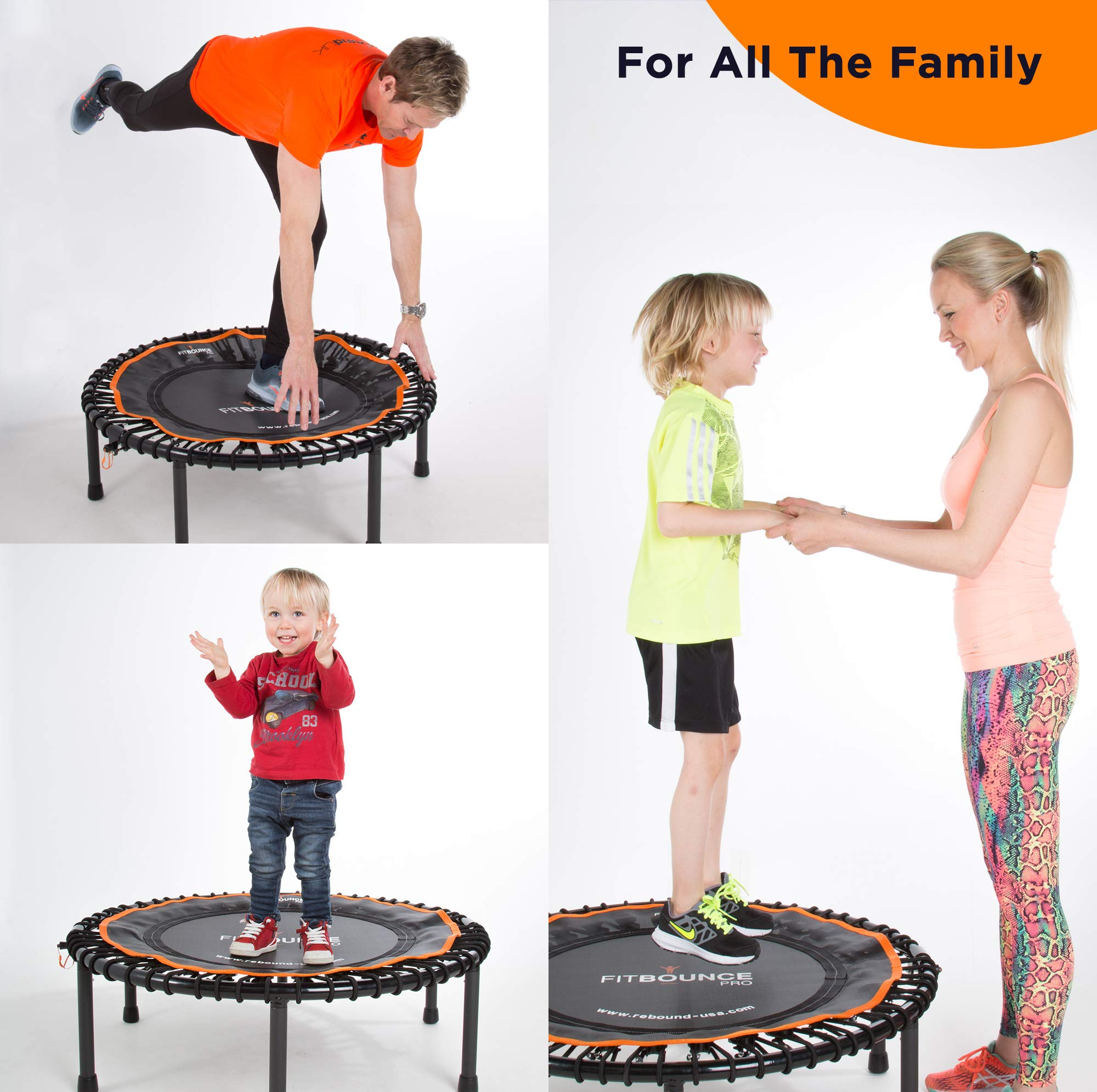 【Sports&Outdoors】Half Folding, Silent Professional Mini Trampoline for Adults & Kids