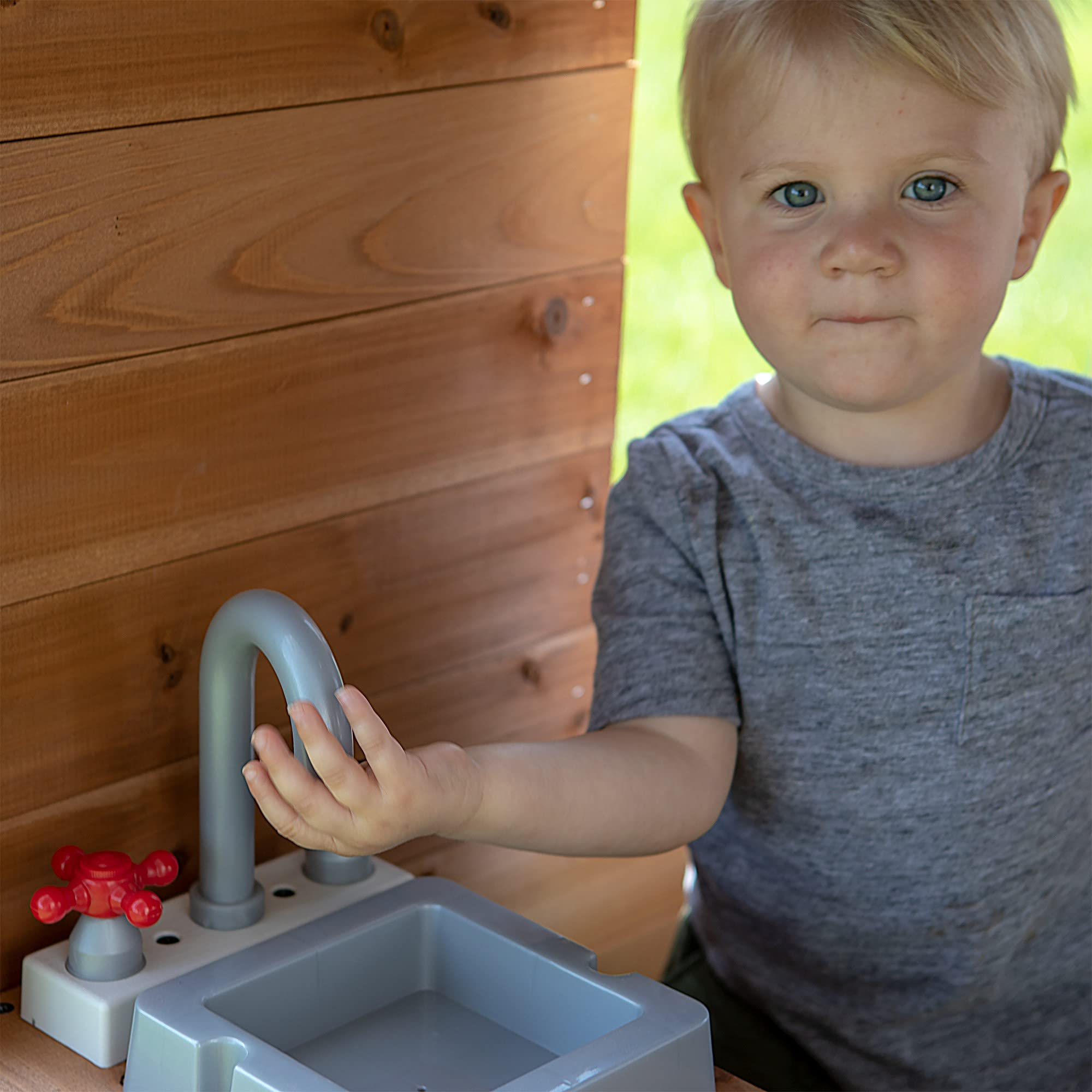 【Baby&Kids】Aspen All Cedar Outdoor Wooden Playhouse