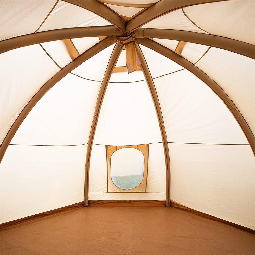 Nova Air Dome Tent | Inflatable Air Beam Structure Including Air Pump - Durable and Lightweight All-Weather Polycotton Material | Luxury Glamping Tent by Boutique Camping®