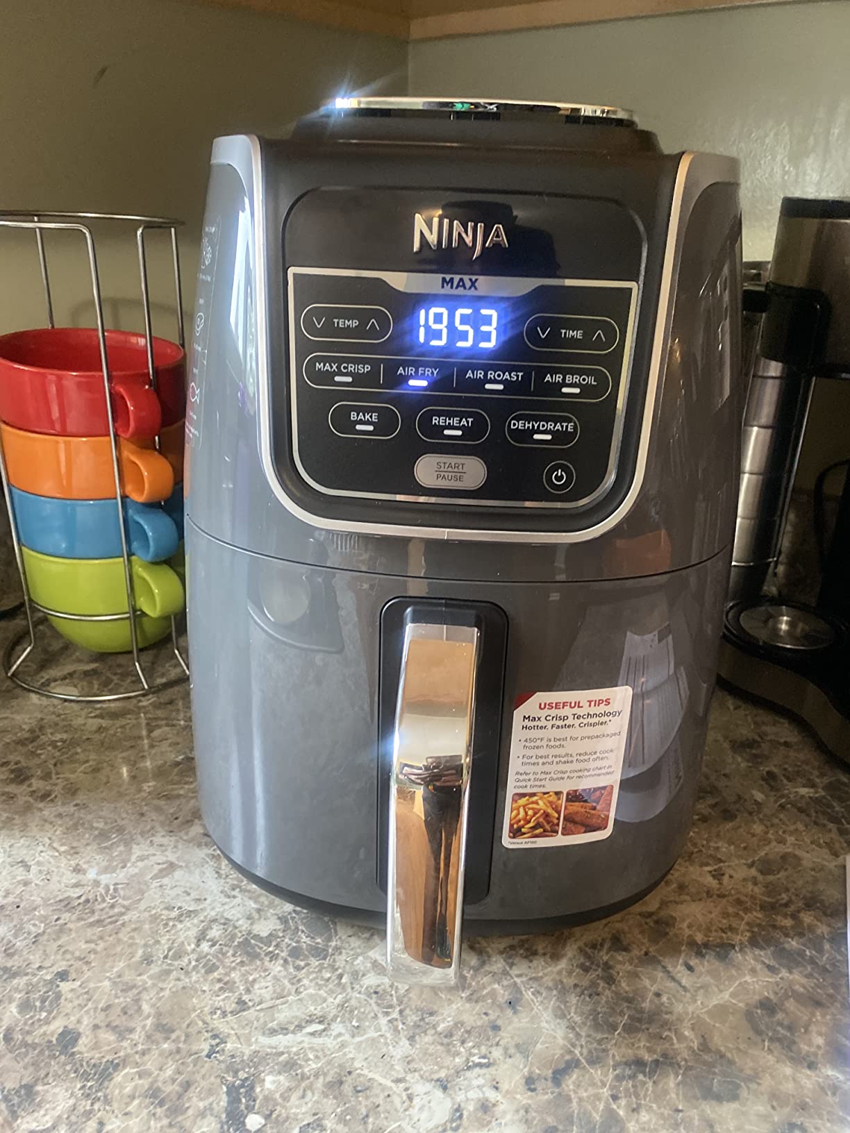 【Appliances】Ninja AF161 Max XL Air Fryer that Cooks, Crisps, Roasts, Bakes, Reheats & Dehydrates, 5.5 Quart
