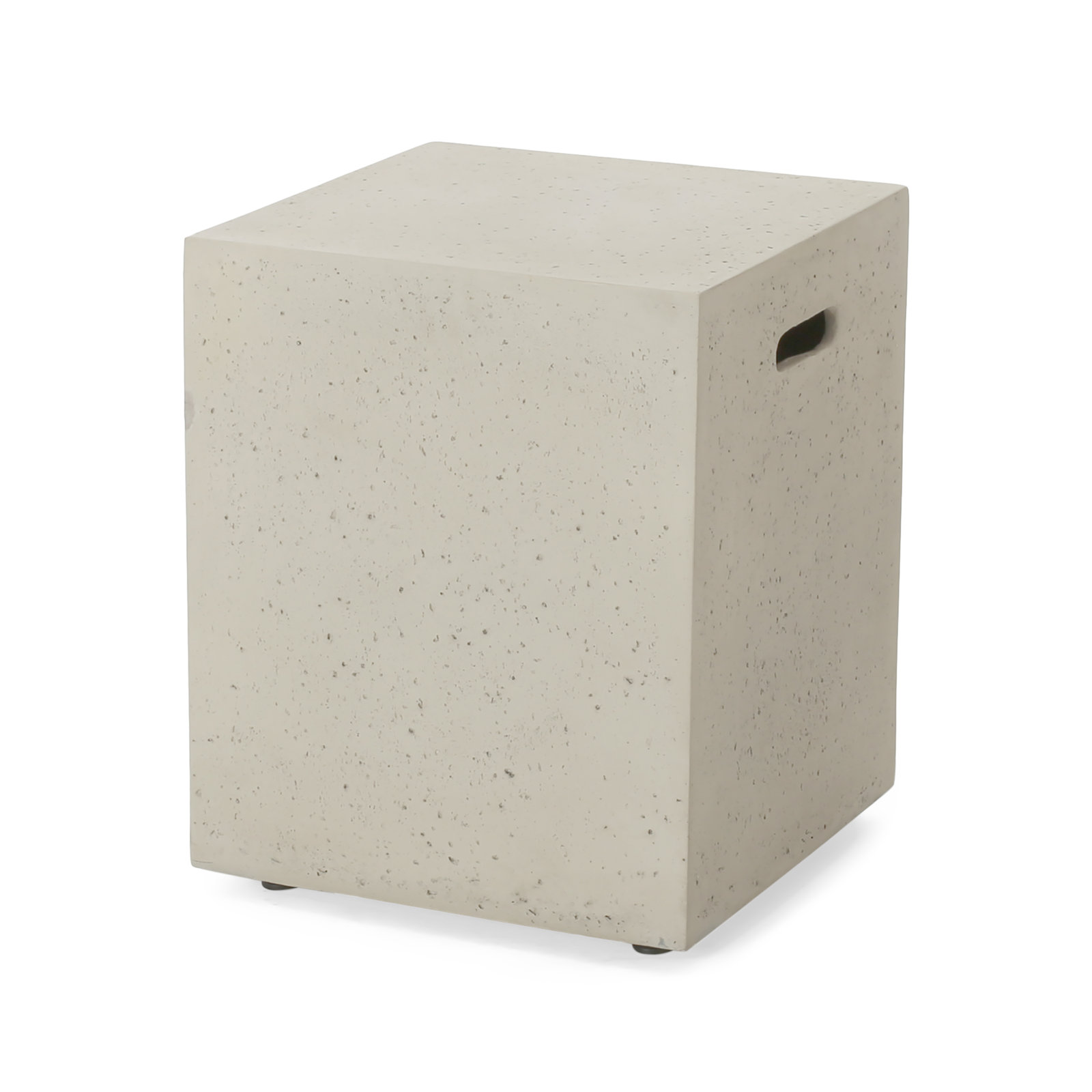 【Sports&Outdoors】Belle 15'' H x 56'' W Concrete Propane Outdoor Fire Pit Table