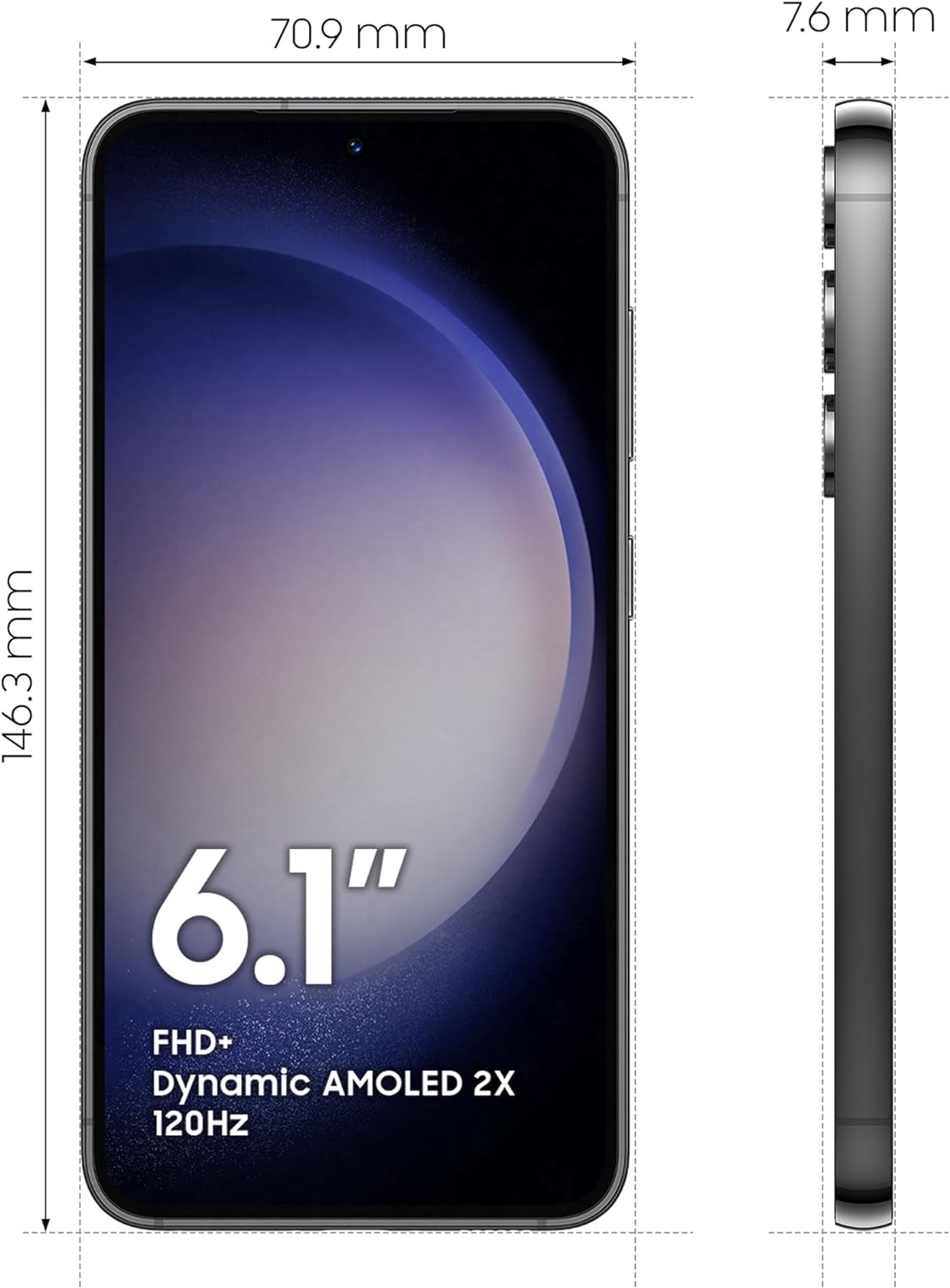 Samsung Galaxy S23 5G Dual SIM Android Mobile Phone, SIM Free Smartphone, 3Y Extended Manufacturer Warranty (UK Version)