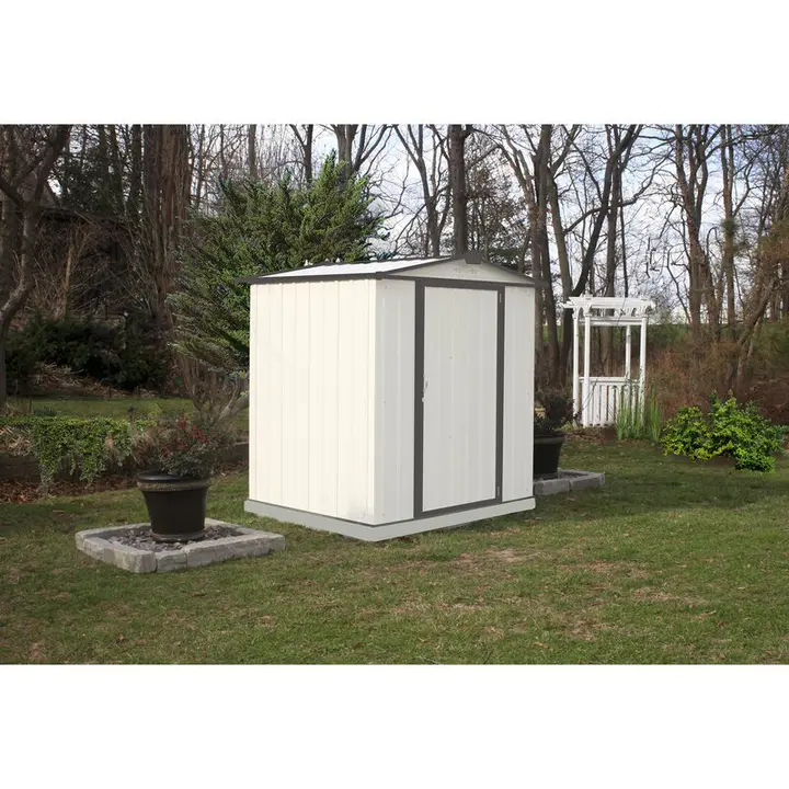 【Storage Shed】6 ft. W x 5 ft. D Metal Storage Shed