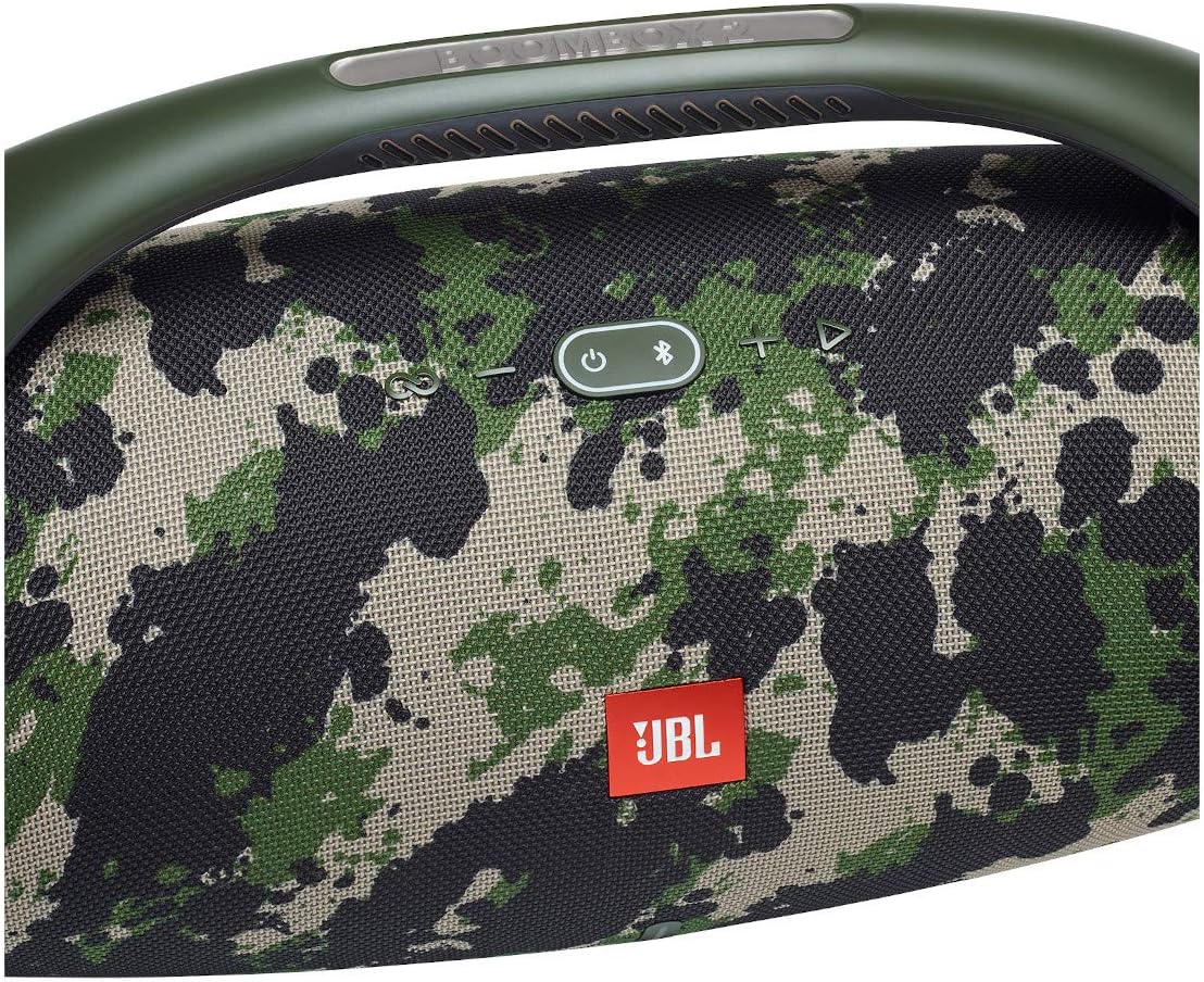 JBL Boombox 2 - Portable Bluetooth Speaker, Powerful Sound and Monstrous Bass, IPX7 Waterproof, 24 Hours of Playtime, Powerbank, JBL PartyBoost for Speaker Pairing, for Home and Outdoor(Black)