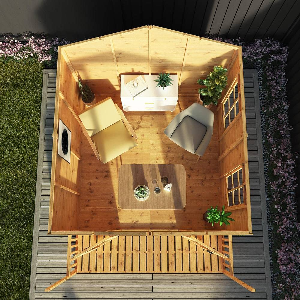 【Home&Garden】10x8 Wessex Summerhouse, 10ft x 8ft Tongue & Groove Summer House