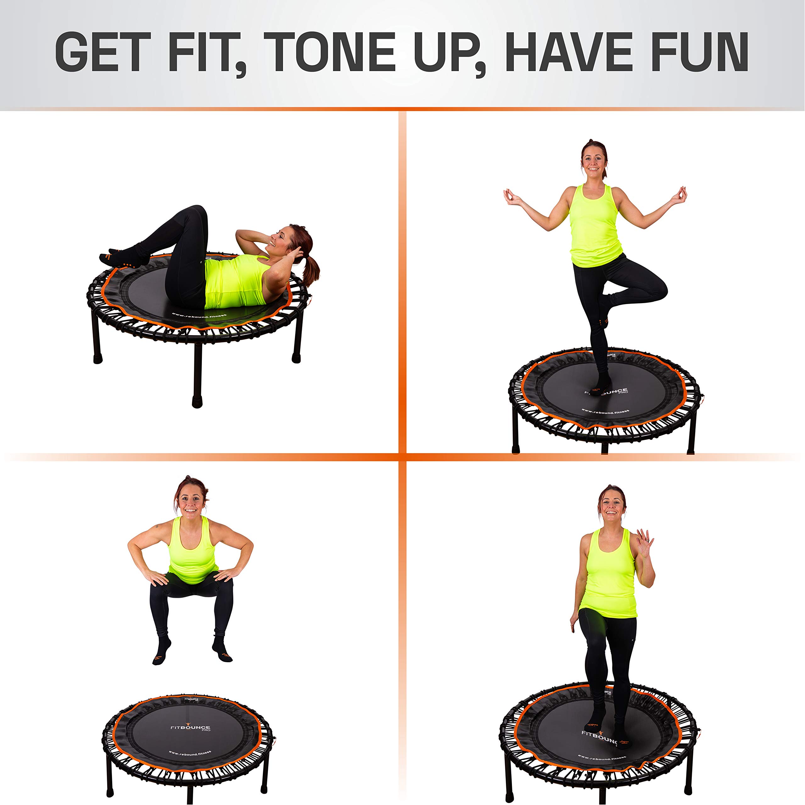 【Sports&Outdoors】Half Folding, Silent Professional Mini Trampoline for Adults & Kids