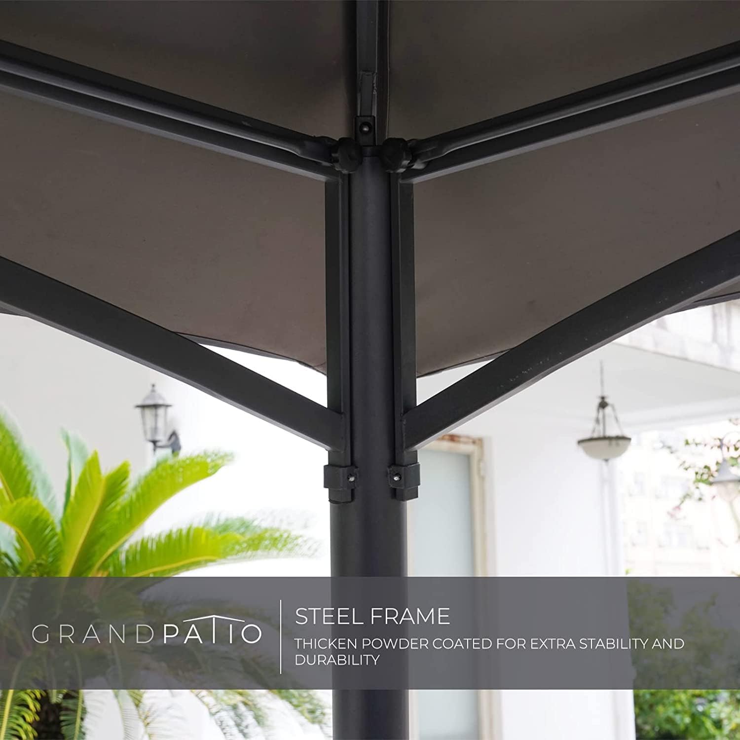 Grand patio Gazebo 3×4m with Side Netting, Garden Gazebo Event Shelter Sun Shade Heavy Duty Outdoor Canopy for BBQ, Event, Party