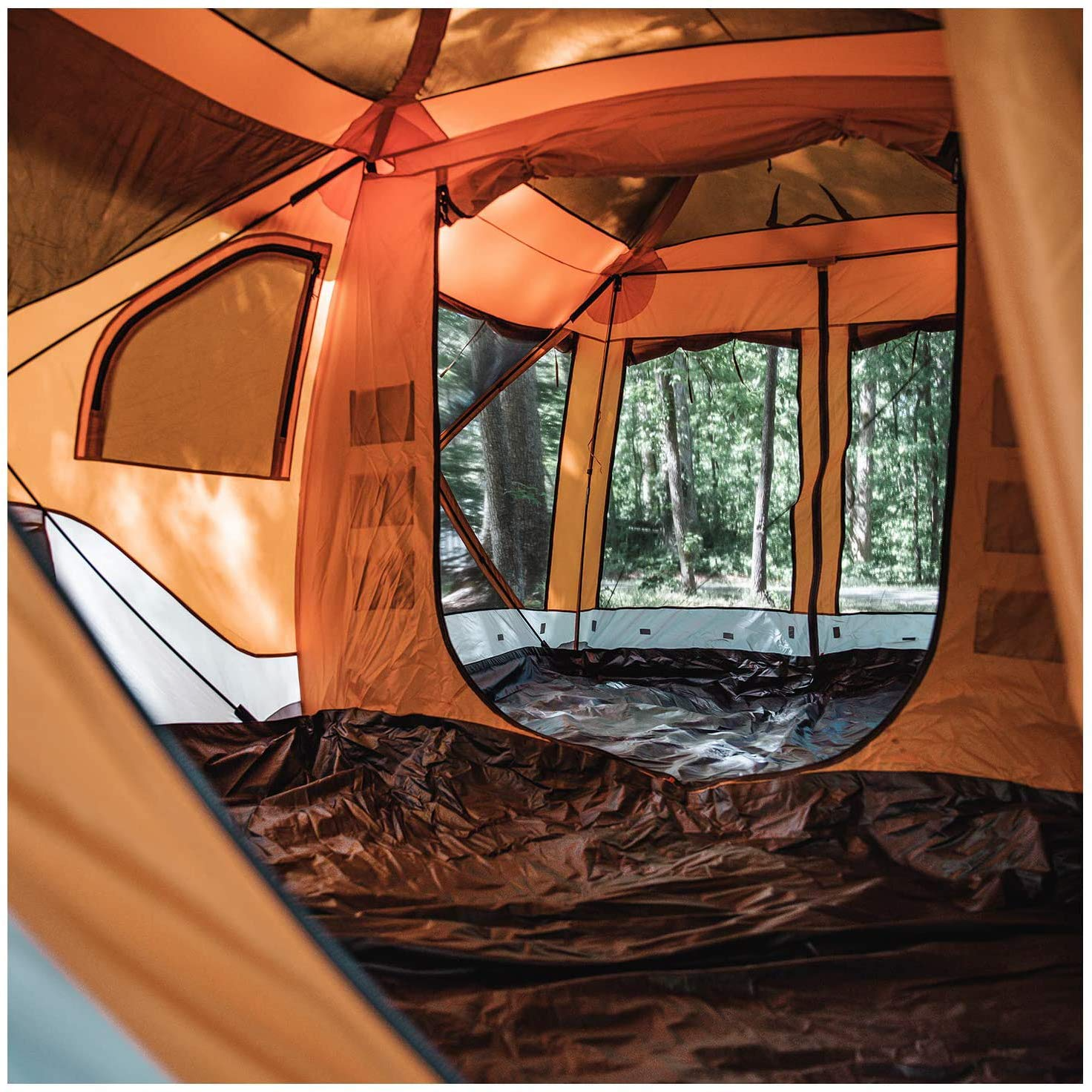 【Sports&Outdoors】T4 Plus Hub Tent, Easy 90-Second Set-Up, Waterproof, UV Resistant, 4-8 Person