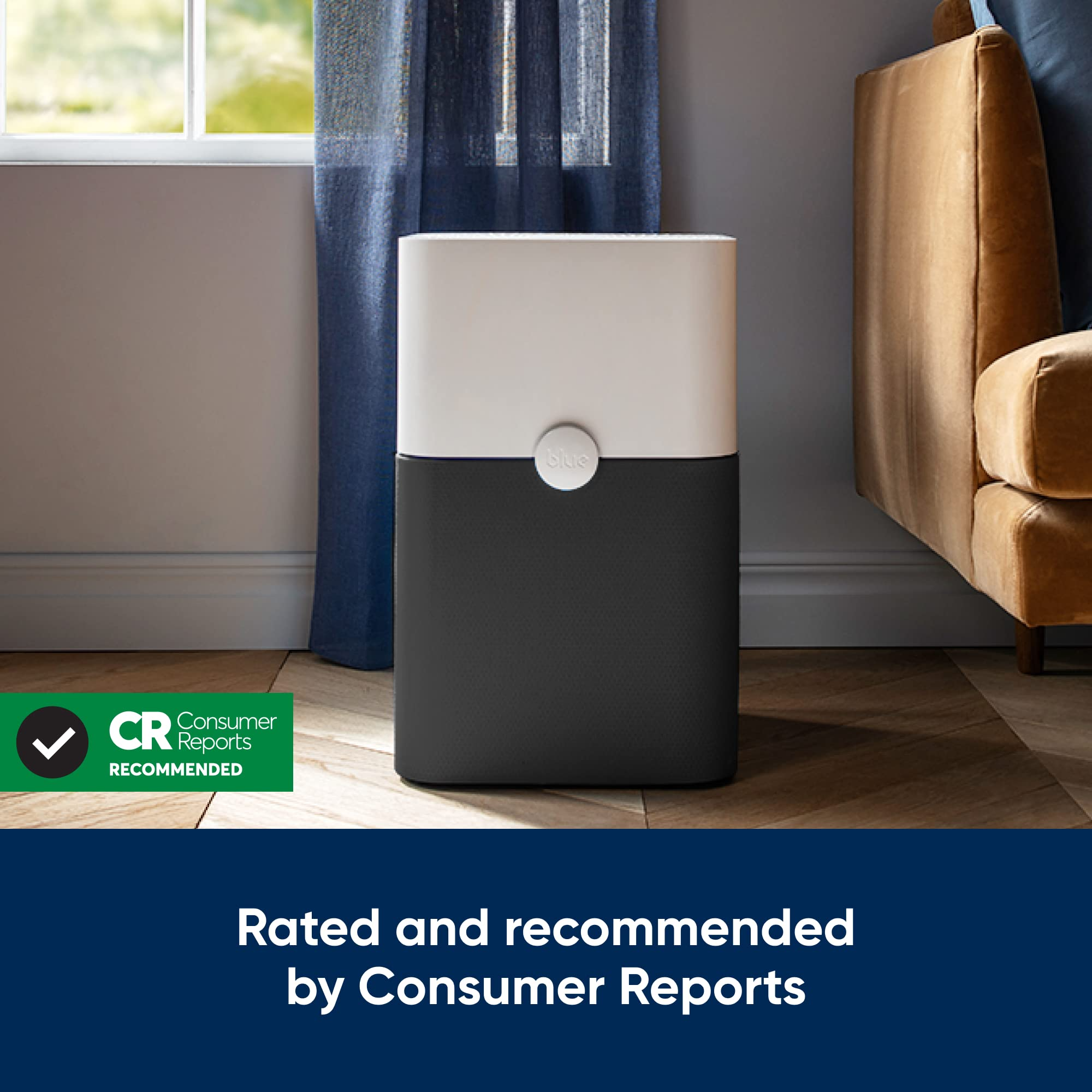 【Appliances】BLUEAIR Air Purifier Large Room, Air Cleaner for Dust Pet Dander Smoke Mold Pollen Bacteria Allergen