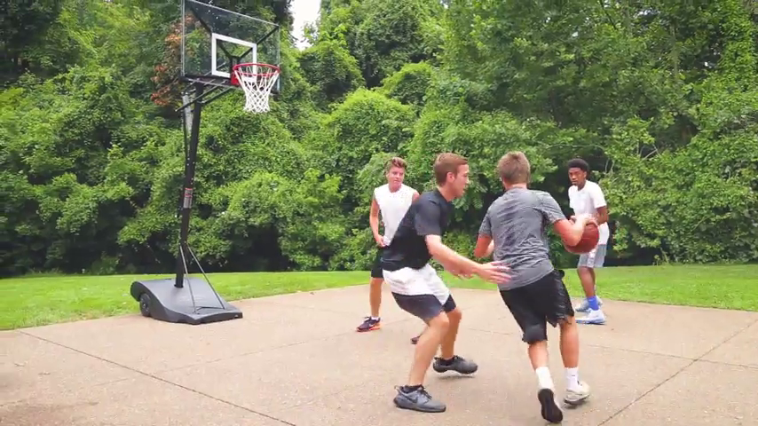 【Sports&Outdoors】Portable Height-Adjustable Basketball Hoop Assembles in 90 Minutes - Easy Lift & Roll Basketball Goal