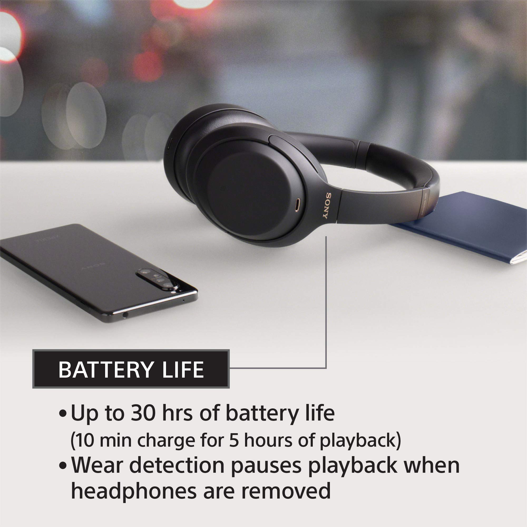 【Electronics】WH-1000XM4 Wireless Noise Canceling Overhead Headphones with Mic