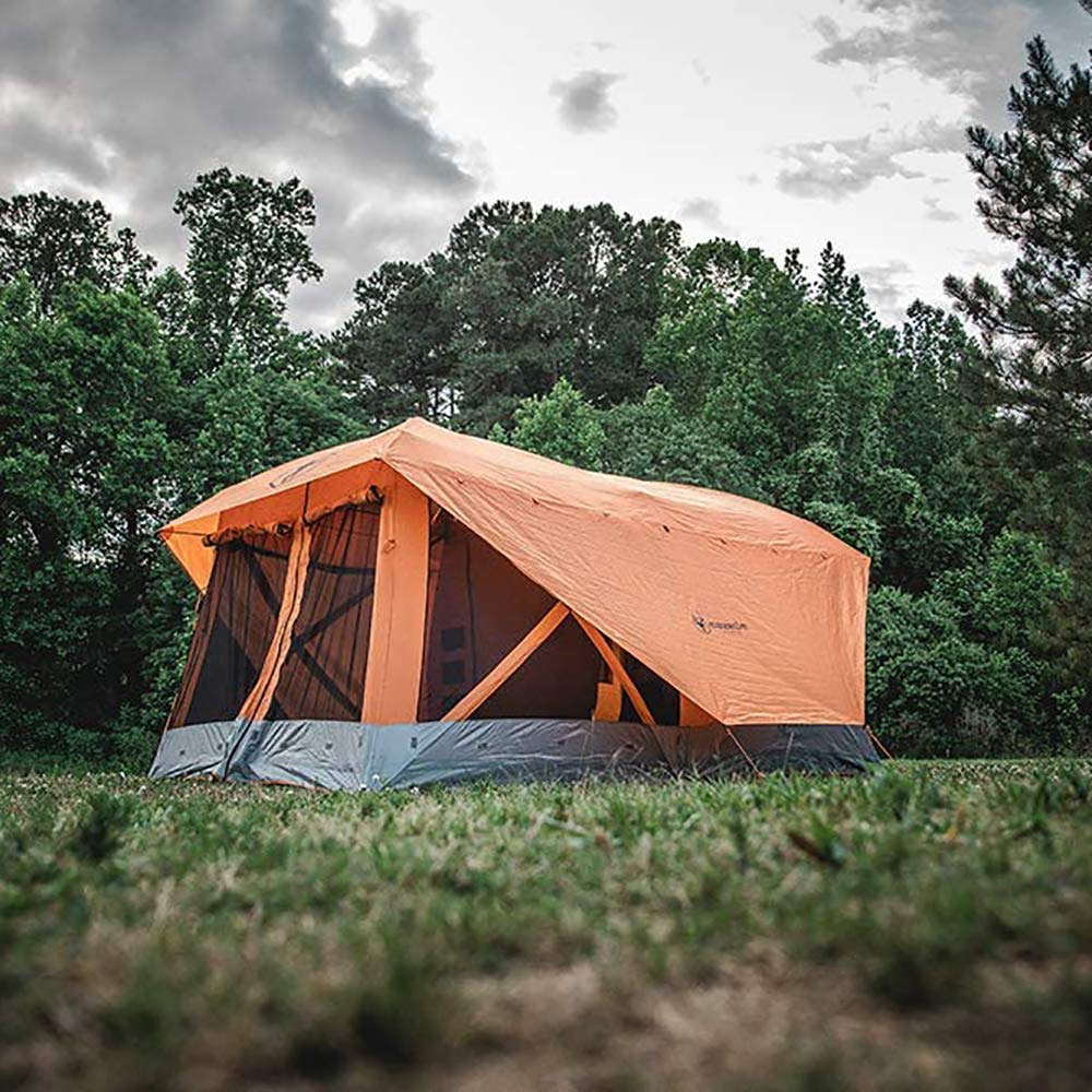 【Sports&Outdoors】T4 Plus Hub Tent, Easy 90-Second Set-Up, Waterproof, UV Resistant, 4-8 Person