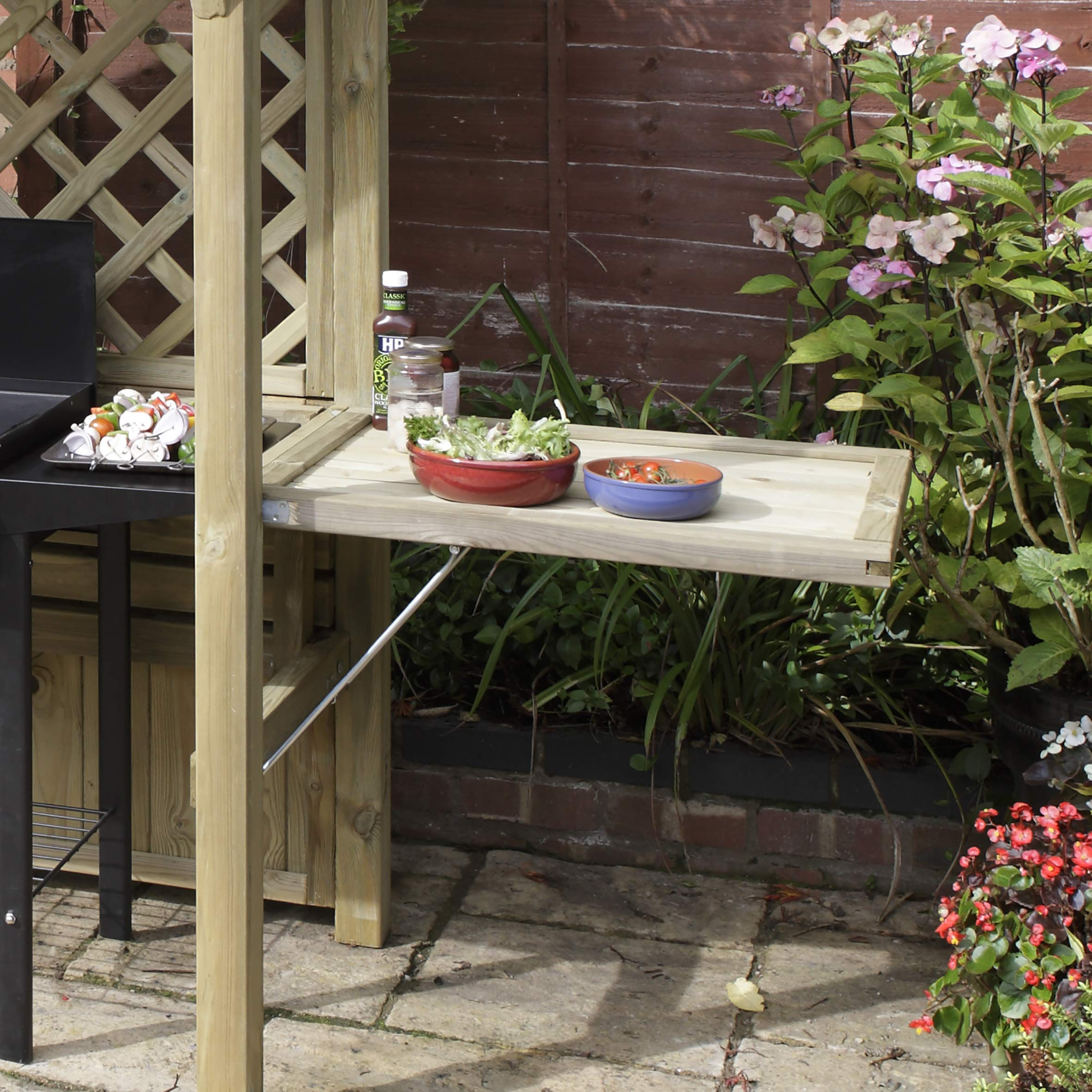 【Home&Garden】Party Arbour & Barbeque Shelter Pressure Treated Fire Retardant Timber