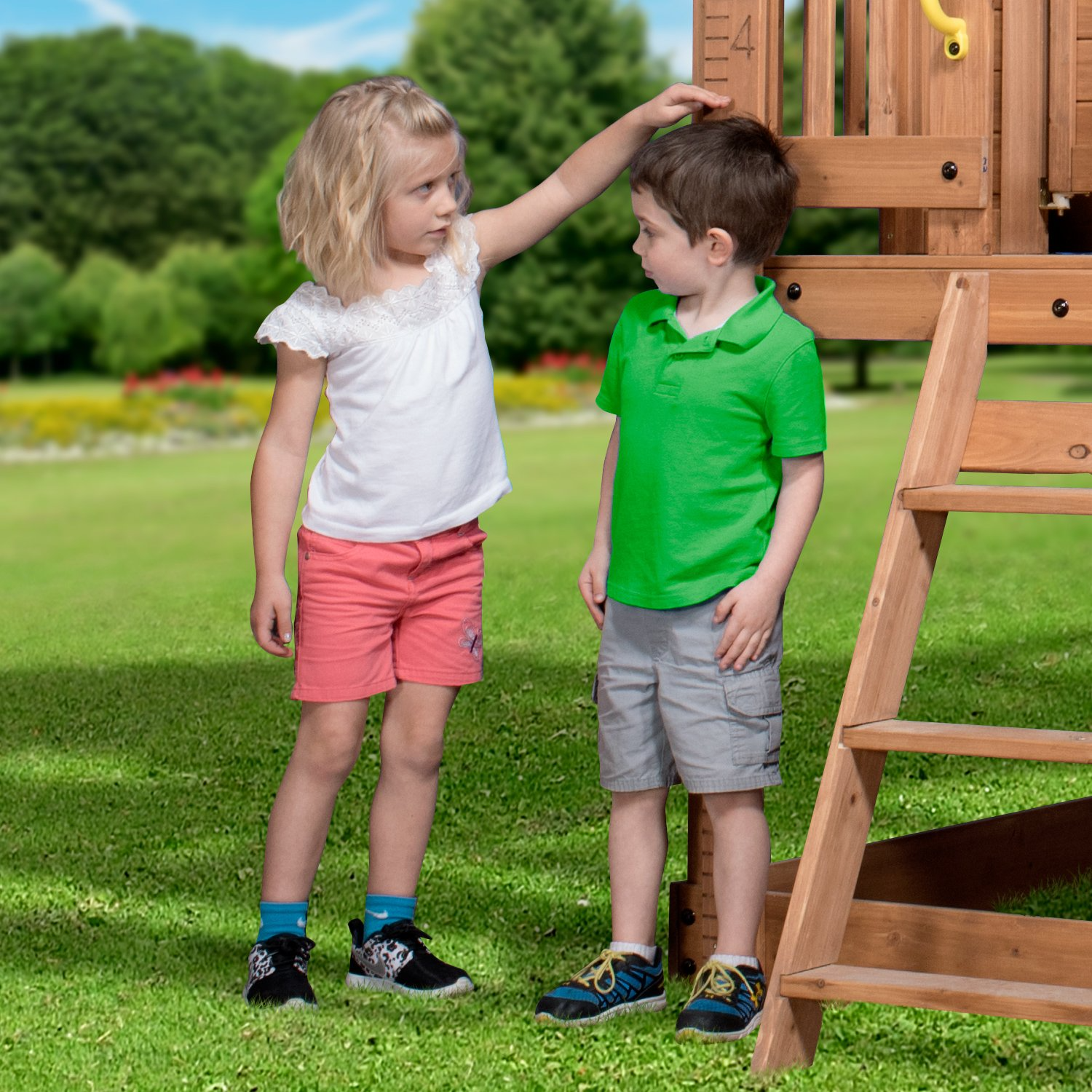 【Sports&Outdoors】Scenic Heights All Cedar Playhouse