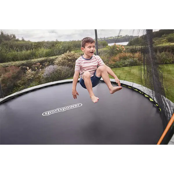 【Sports&Outdoors】【BS】10ft Outdoor Kids Trampoline with Enclosure