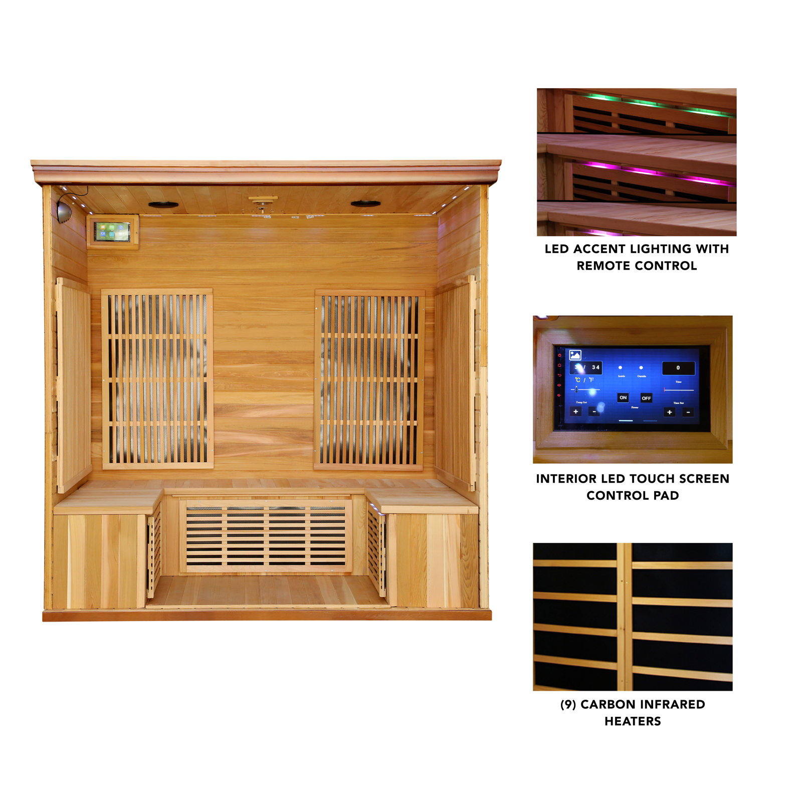 【Sports&Outdoors】Radiant Saunas 5 - Person Sauna
