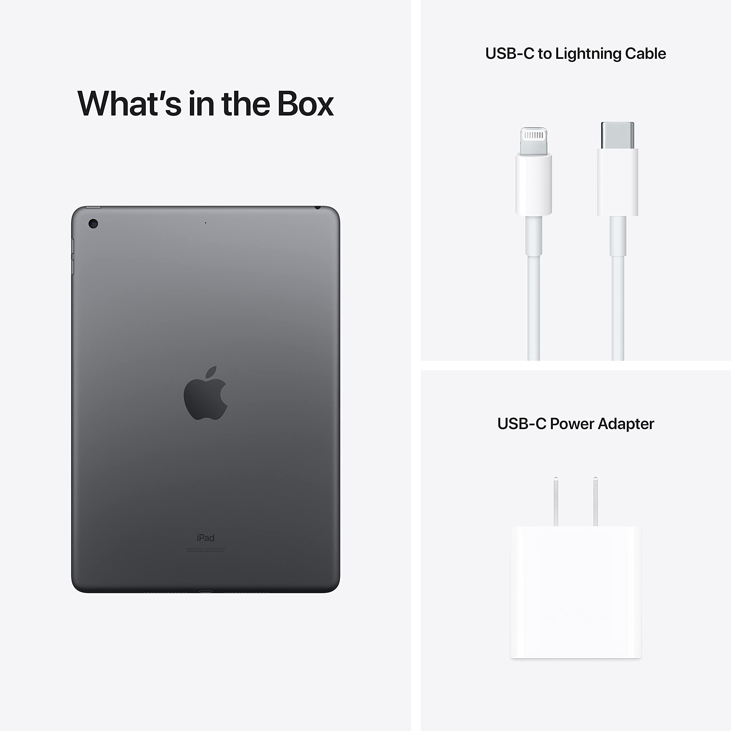 【Electronics】iPad(10.2-inch, Wi-Fi, 256GB) with Wide & Ultrawide Lens - Space Grey