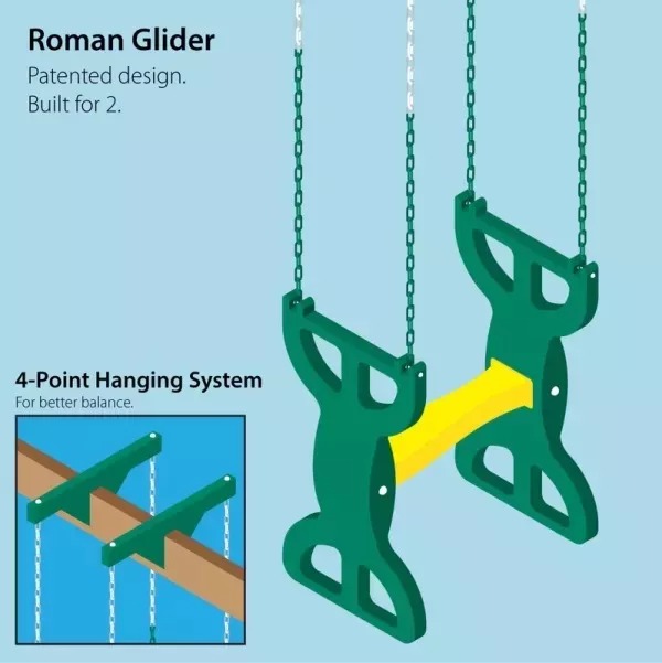 【Sports&Outdoors】【BS】Oak Grove Wooden Swing Set