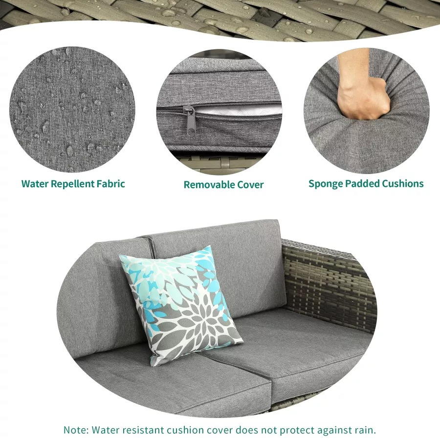 【Furniture】7 Piece Outdoor Patio Furniture Set