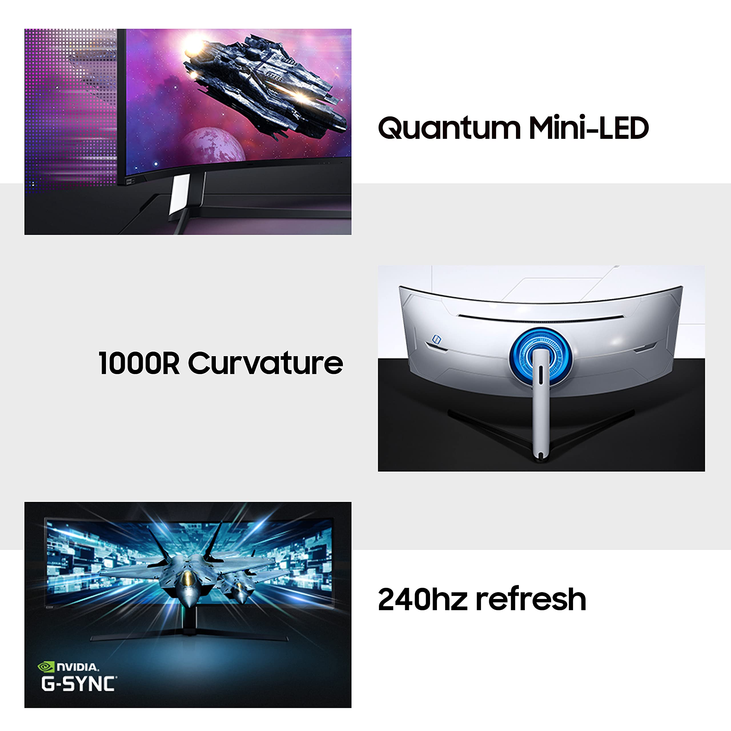 【Electronics】49-Inch Dual QHD (5120x1440) Gaming Monitor, 240Hz, Curved, Height Adjustable Stand