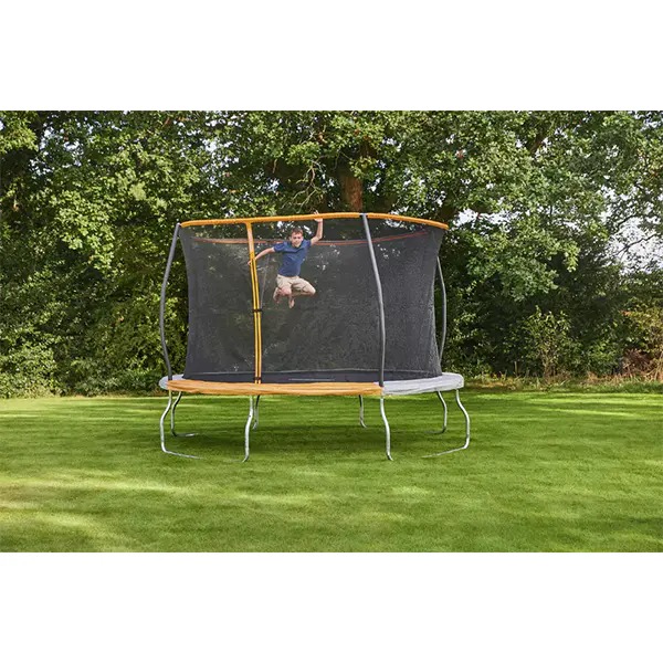 【Sports&Outdoors】【BS】10ft Outdoor Kids Trampoline with Enclosure