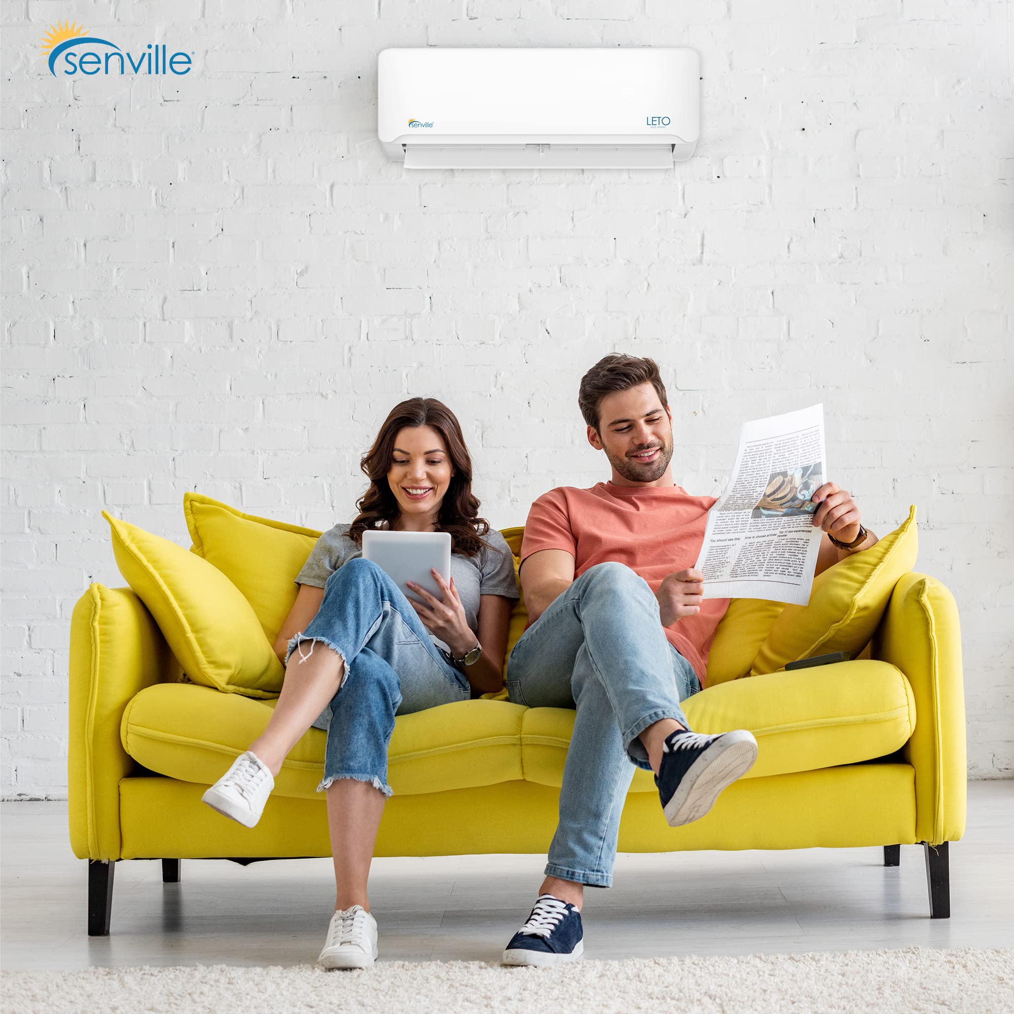 【Appliances】Senville LETO Series Mini Split Air Conditioner Heat Pump, 12000 BTU 110/120V