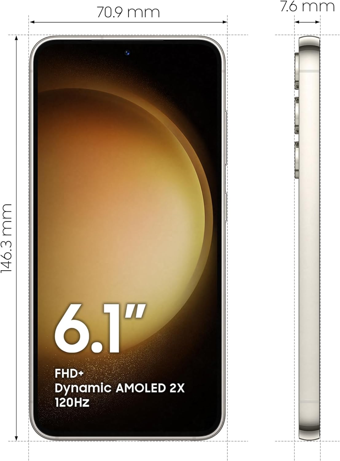 Samsung Galaxy S23 5G Dual SIM Android Mobile Phone, SIM Free Smartphone, 3Y Extended Manufacturer Warranty (UK Version)