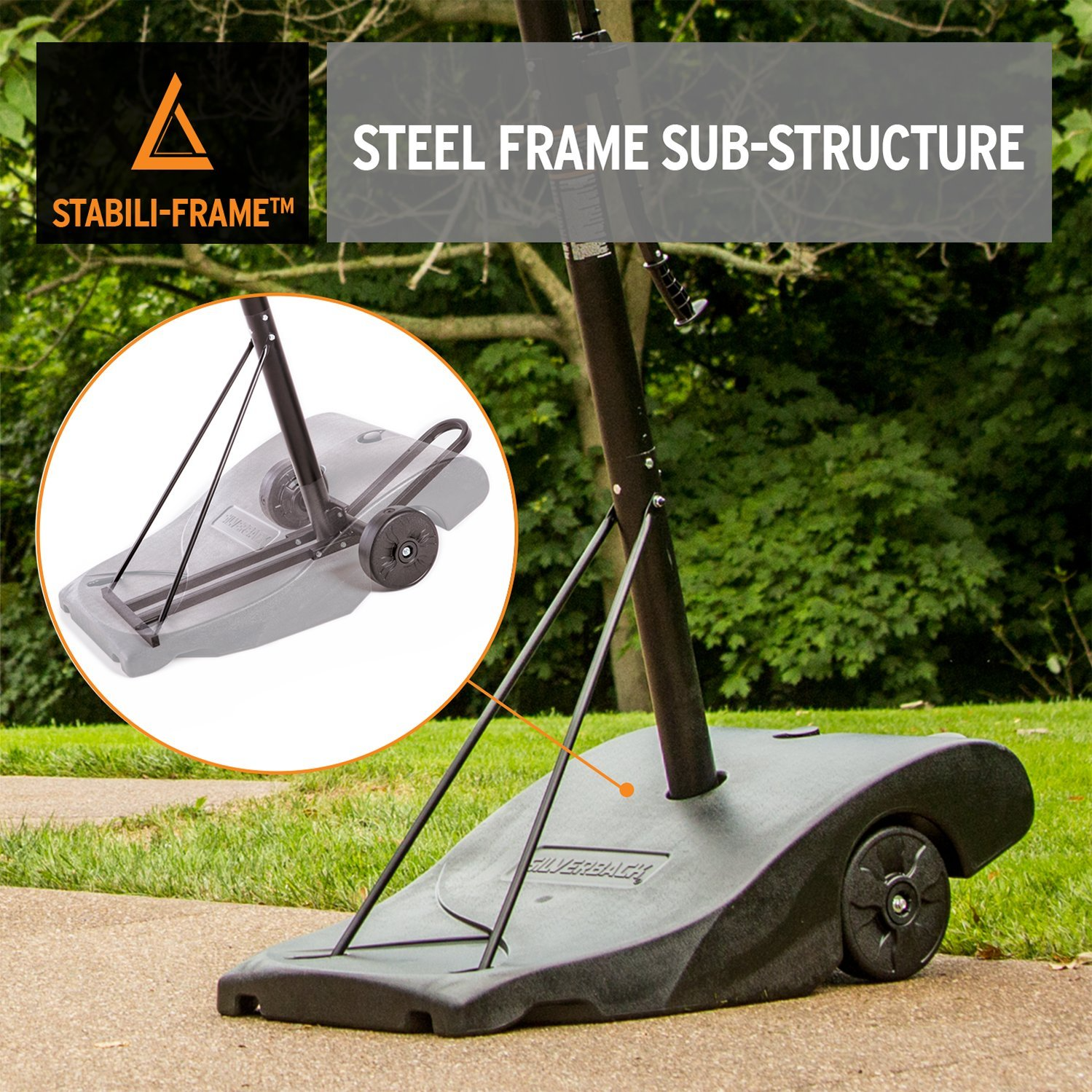 【Sports&Outdoors】Portable Height-Adjustable Basketball Hoop Assembles in 90 Minutes - Easy Lift & Roll Basketball Goal