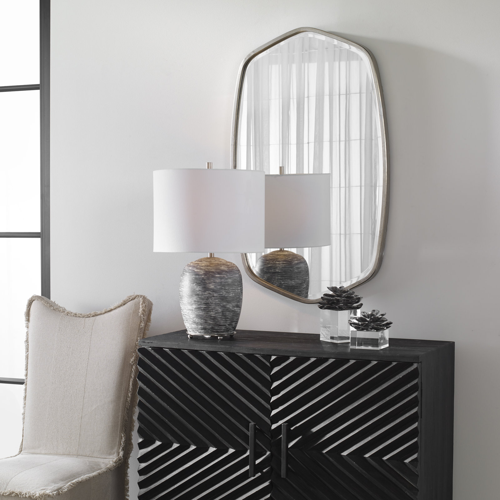 【Home Improvement】Luco Irregular Metal Wall Mirror