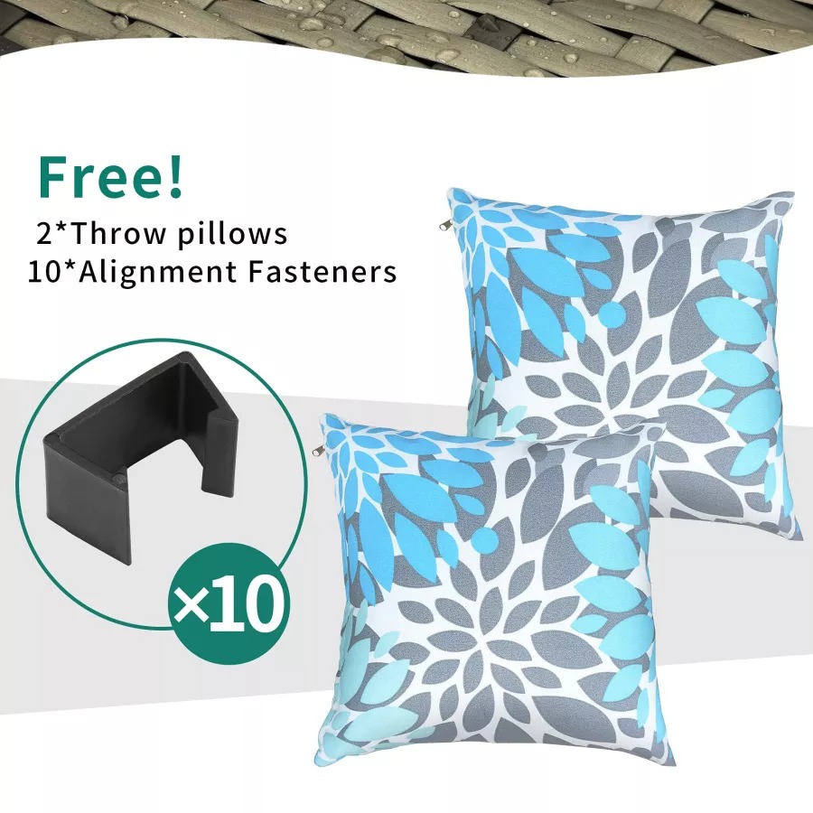 【Furniture】7 Piece Outdoor Patio Furniture Set