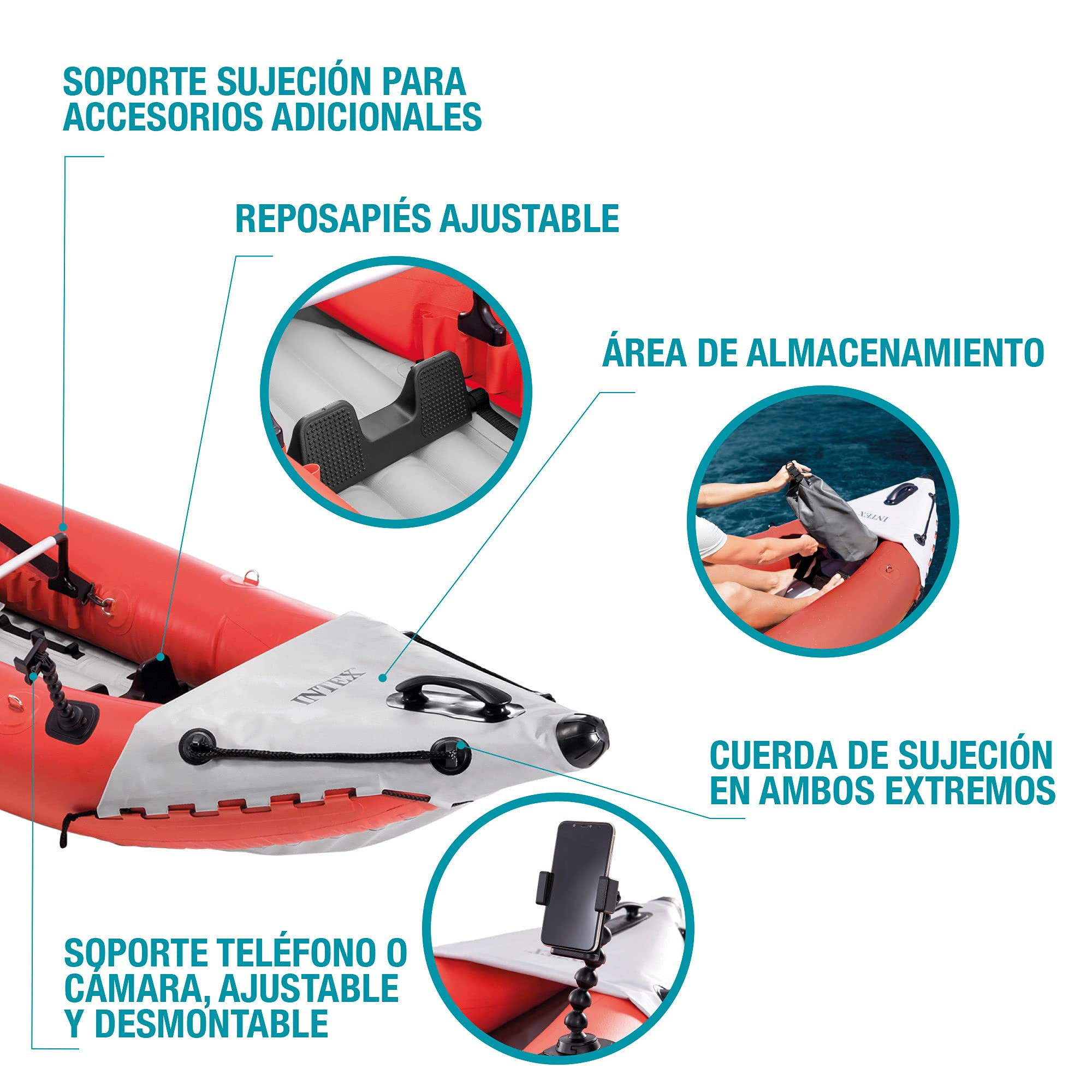 【Sports&Outdoors】Explorer K2 Kayak, 2-Person Inflatable Kayak Set with Aluminum Oars & Air Pump