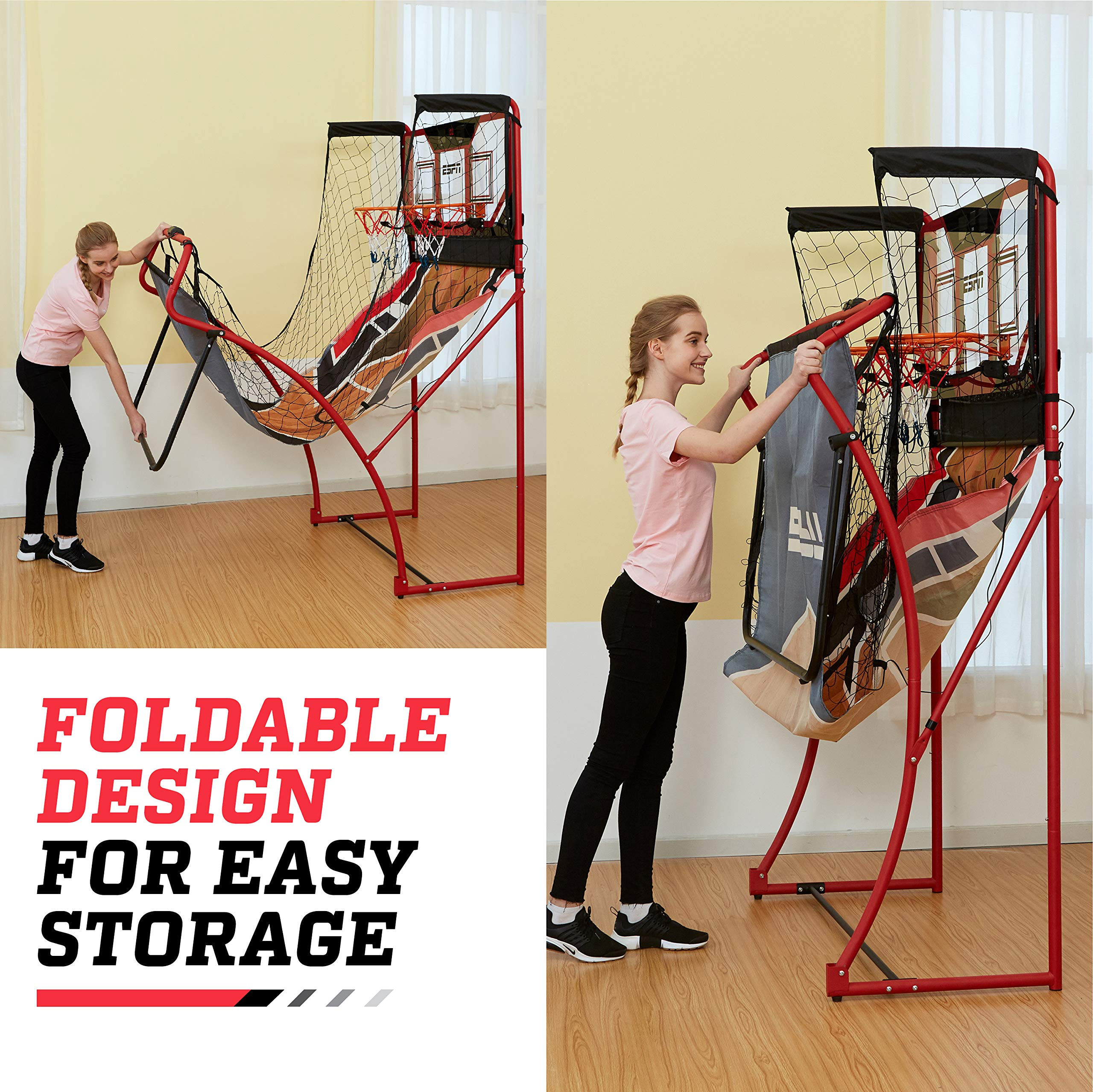 【Sports&Outdoors】2 Player Space Saving Arcade Basketball