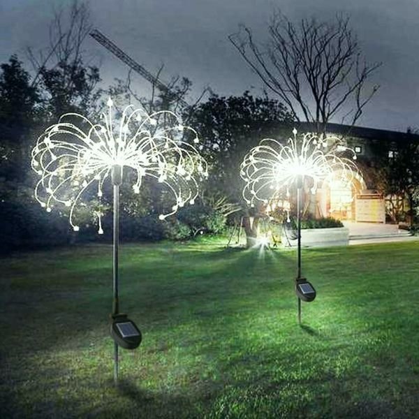 Early Christmas Sale-Waterproof  Solar Garden Fireworks Lamp