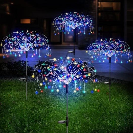Early Christmas Sale-Waterproof  Solar Garden Fireworks Lamp