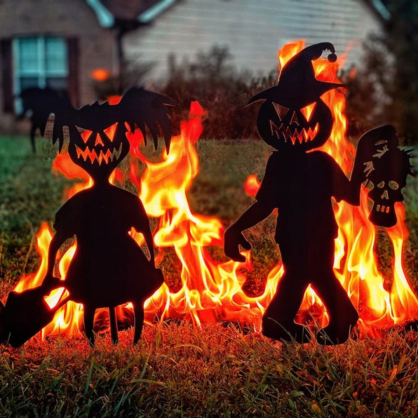 Cute and Unique ghost zombies - Halloween yard decor Metal art