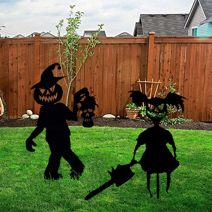 Cute and Unique ghost zombies - Halloween yard decor Metal art