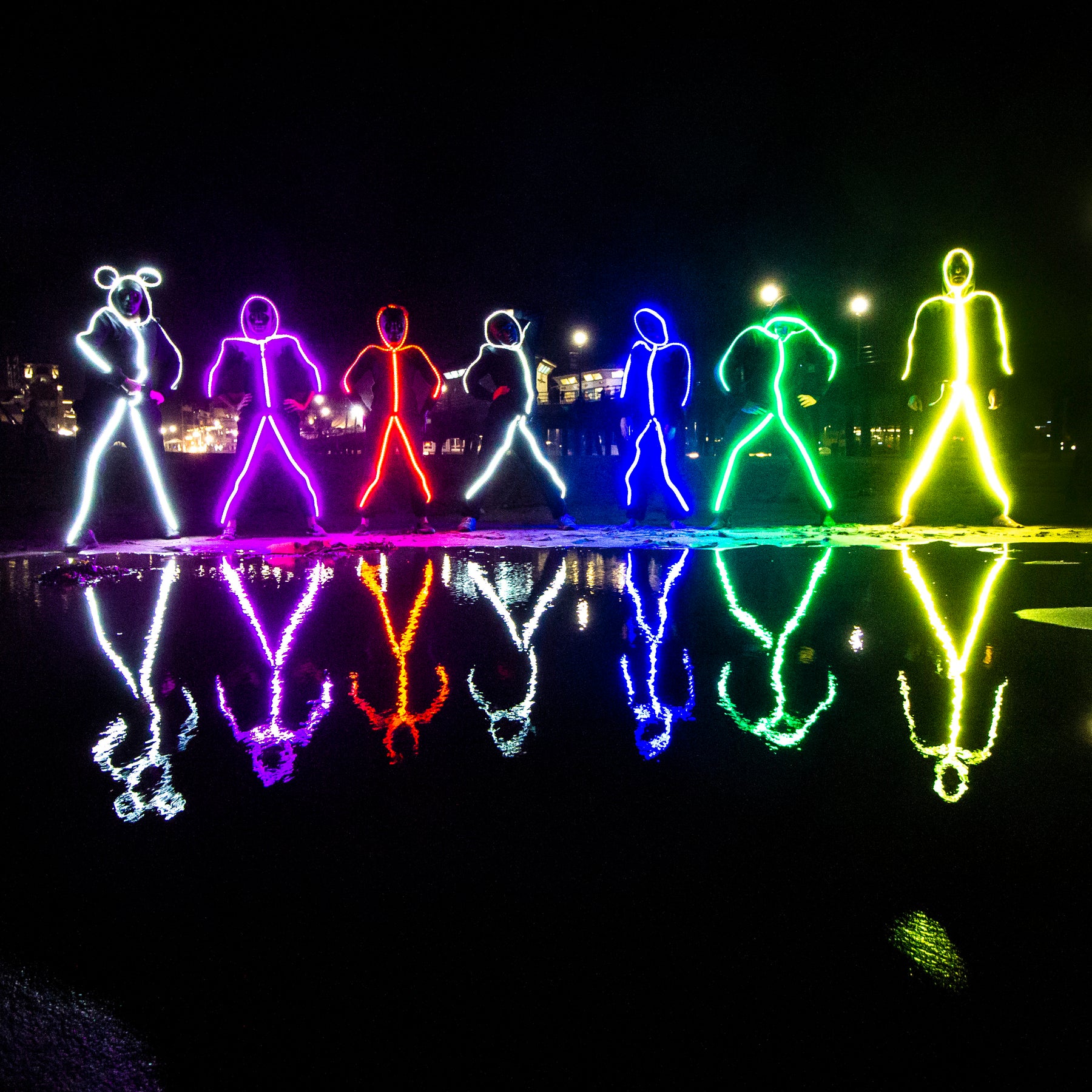 LED Stickman Costume