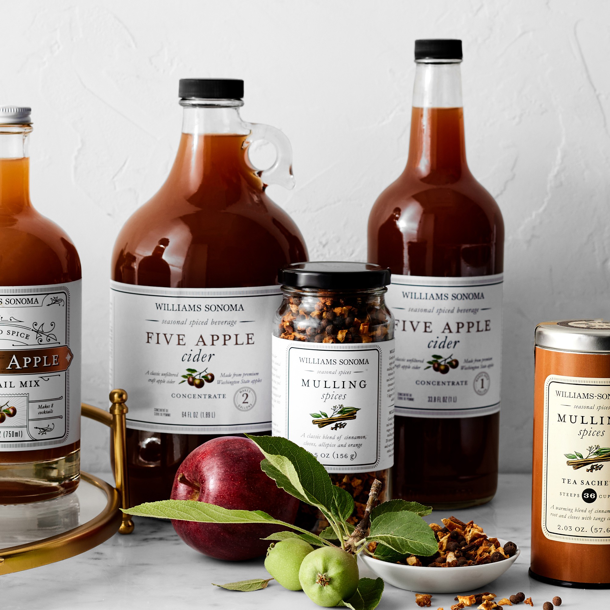 Williams Sonoma Five Apple Cider Concentrate Jug