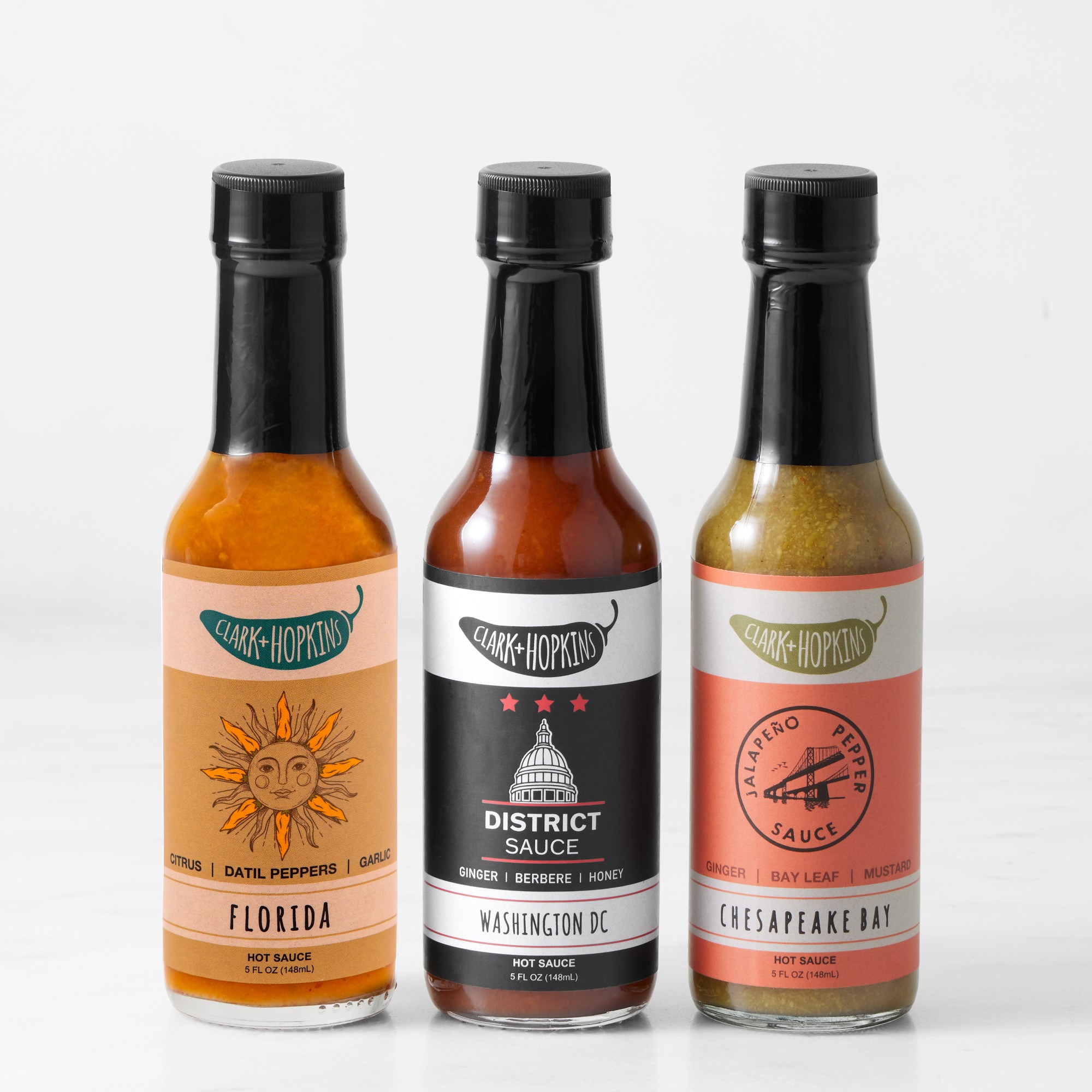 Clark & Hopkins Hot Sauce US Flavors Gift Set