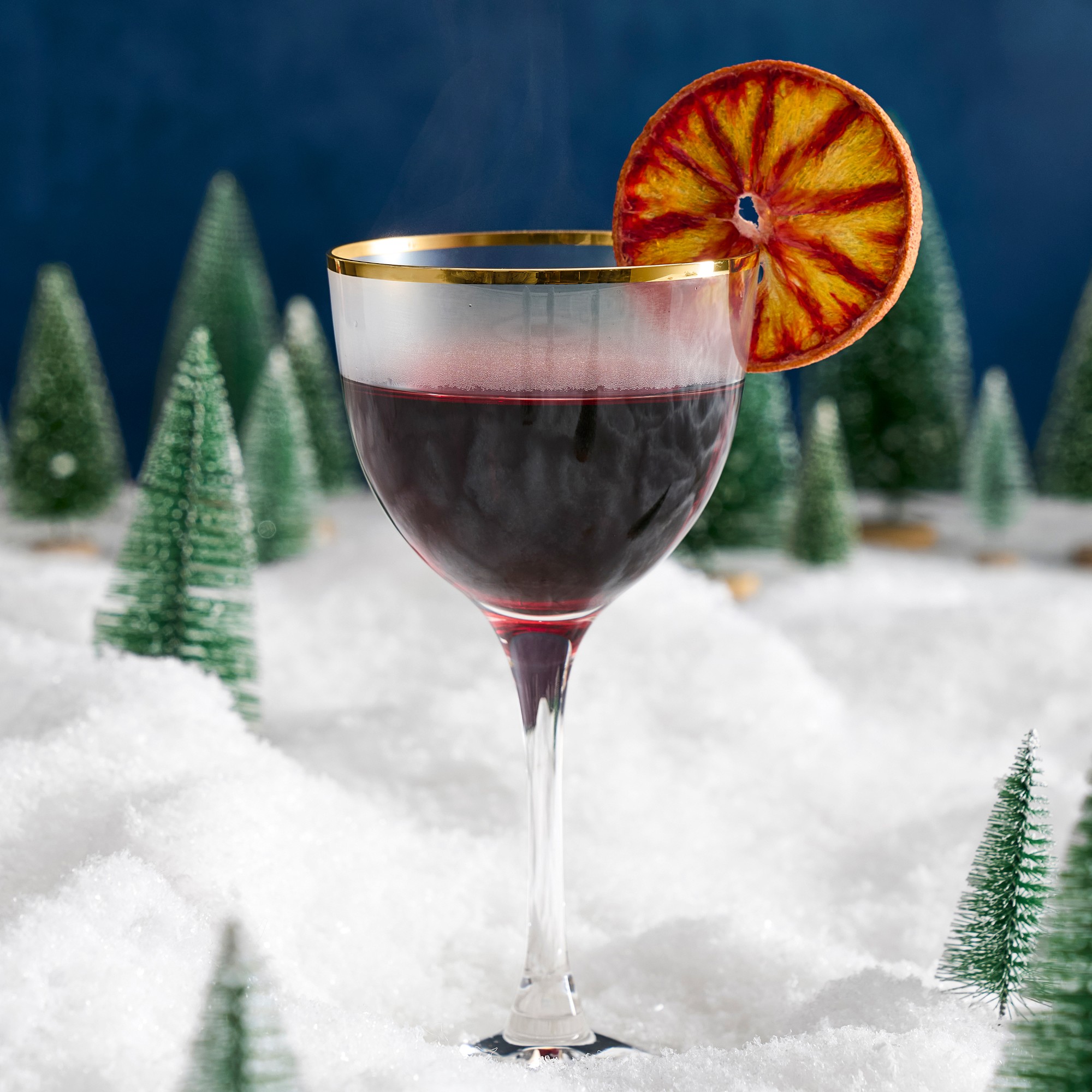 Gold Rim Nick & Nora Glasses, Set of 4