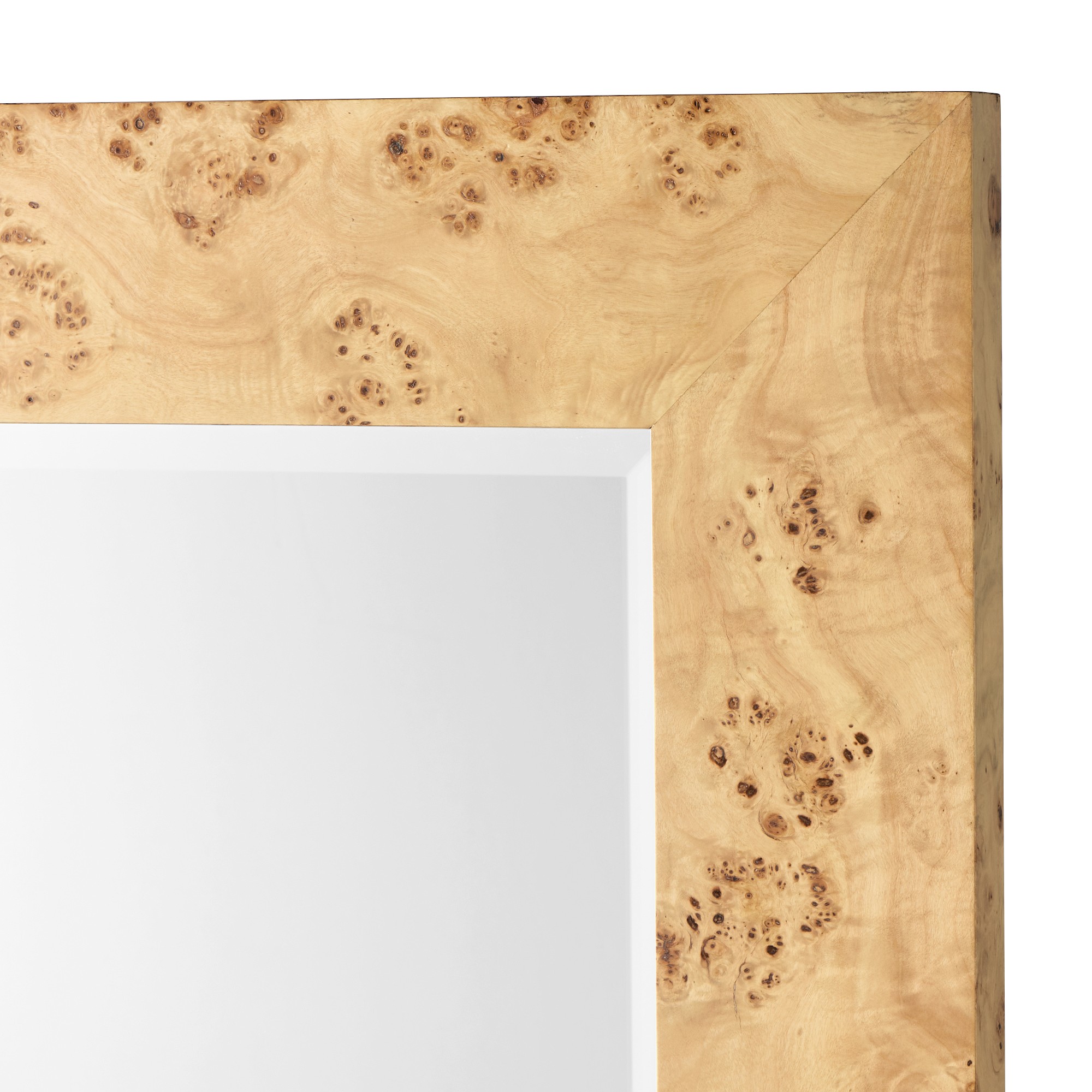 Burlwood Leaning Mirror