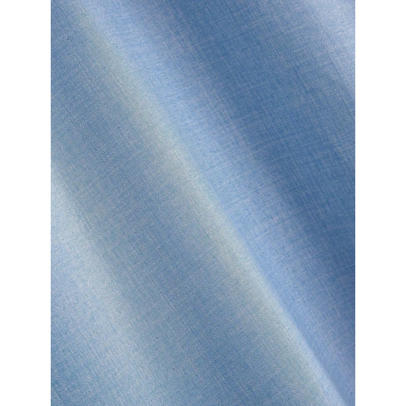 Homme Loose Fit Men's Half Button Roll Up Sleeve Shirt