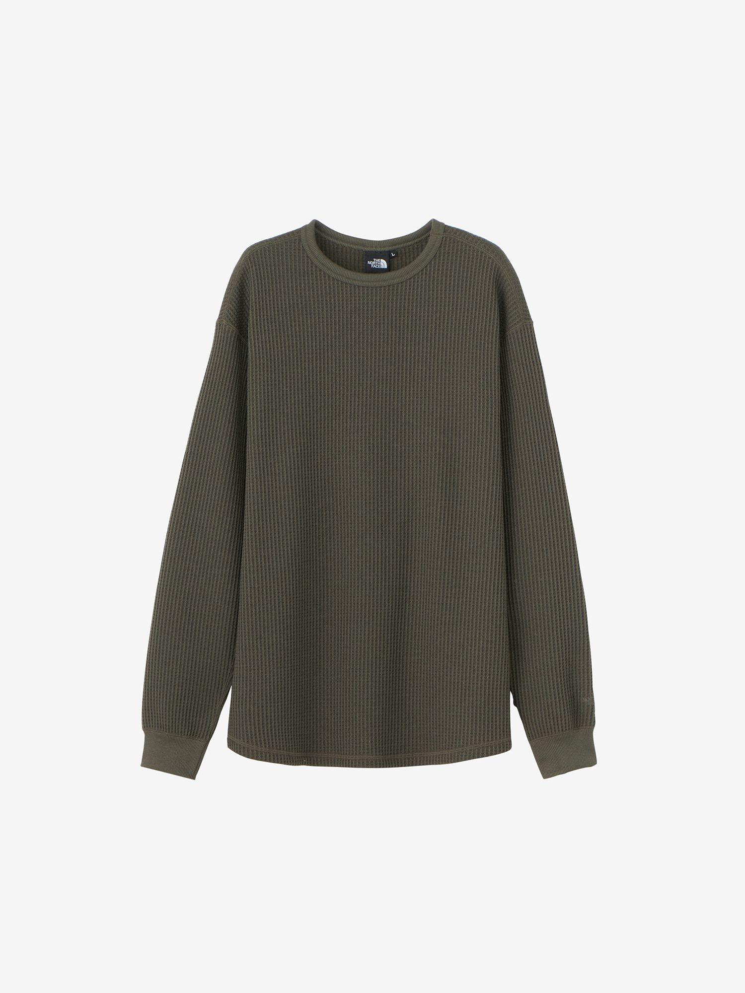 ロングスリーブウォームワッフルクルー（ユニセックス）