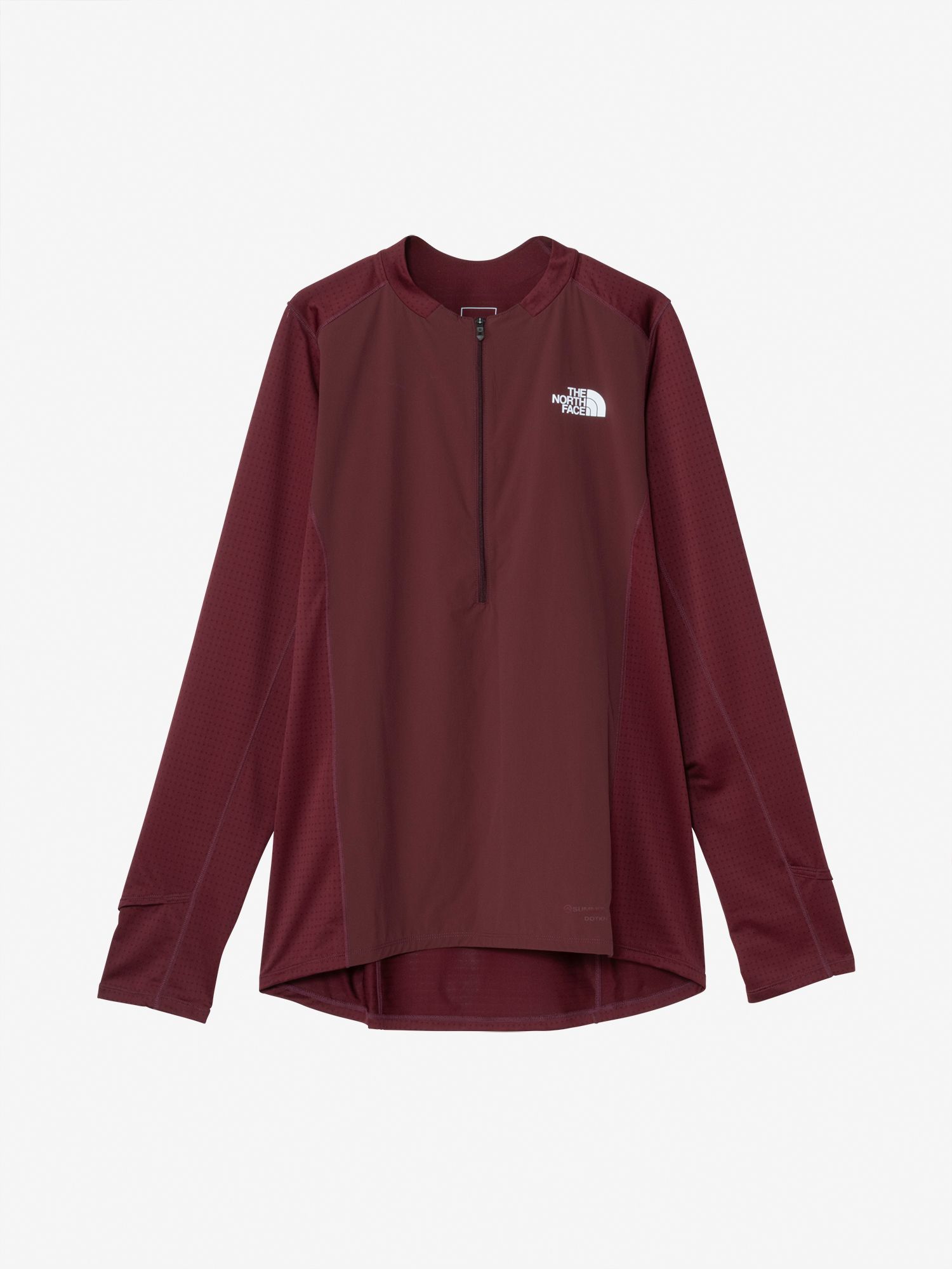 ロングスリーブハイブリッドドライドットライトクルー（メンズ）