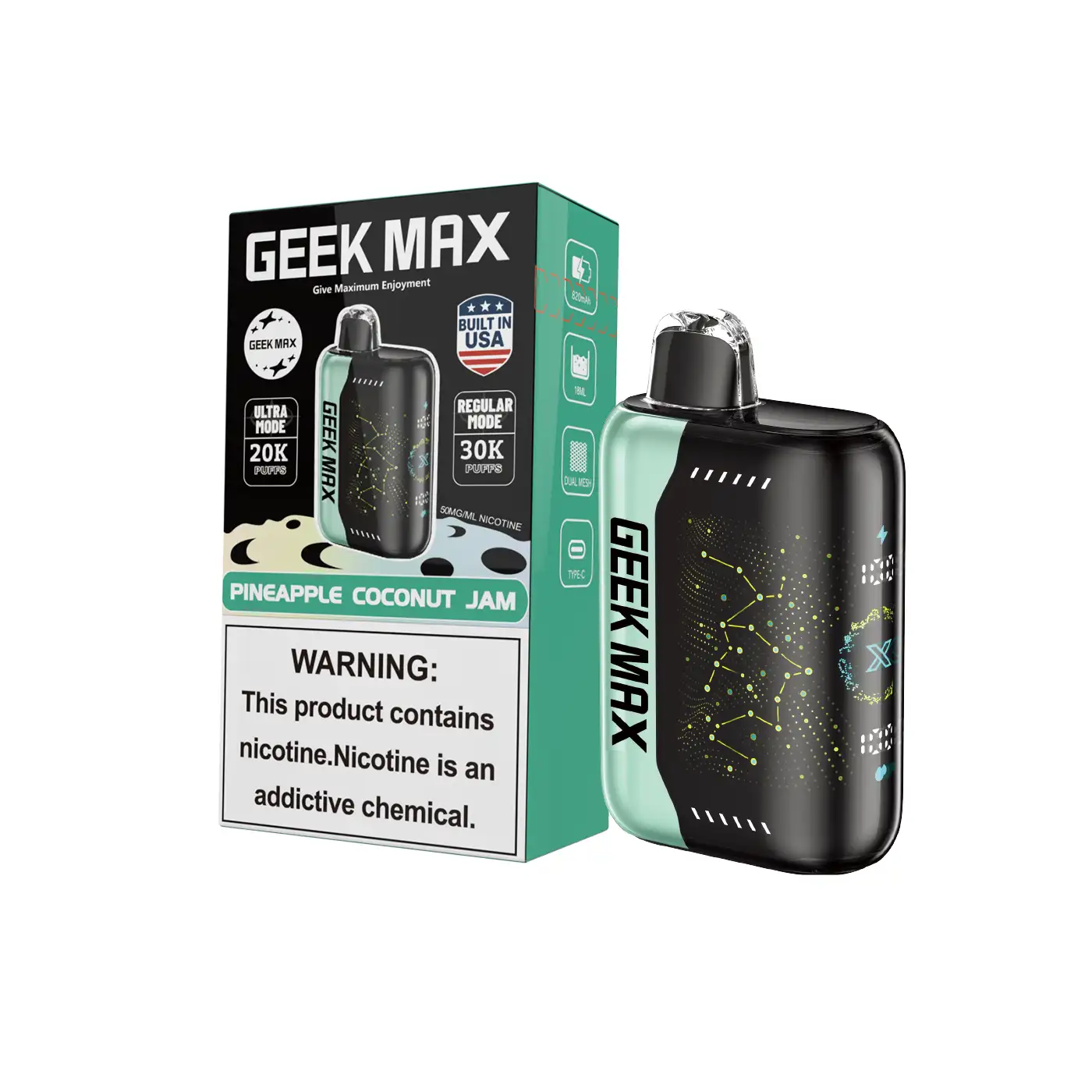 Pineapple Coconut Jam | Geek Max 30000 Puffs Disposable Vape - Geek Max