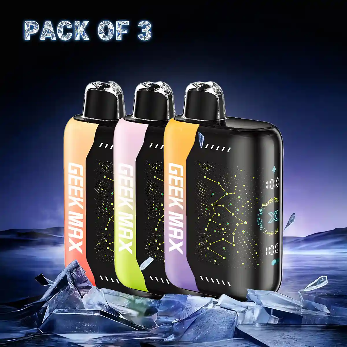 3PCS Geek Max 30000 Puffs Disposable Vape - Geek Max