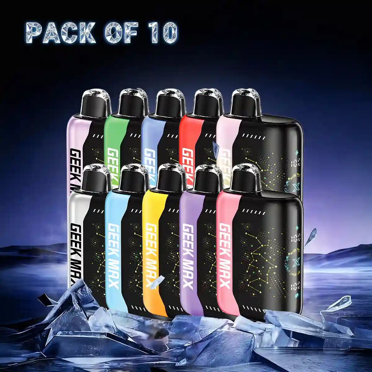 10PCS Geek Max 30000 Puffs Disposable Vape - Geek Max