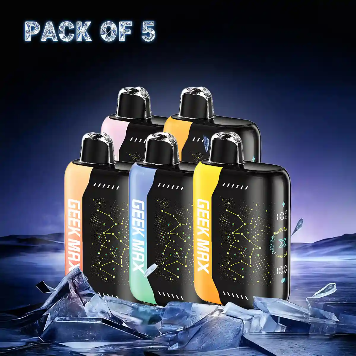 5PCS Geek Max 30000 Puffs Disposable Vape - Geek Max