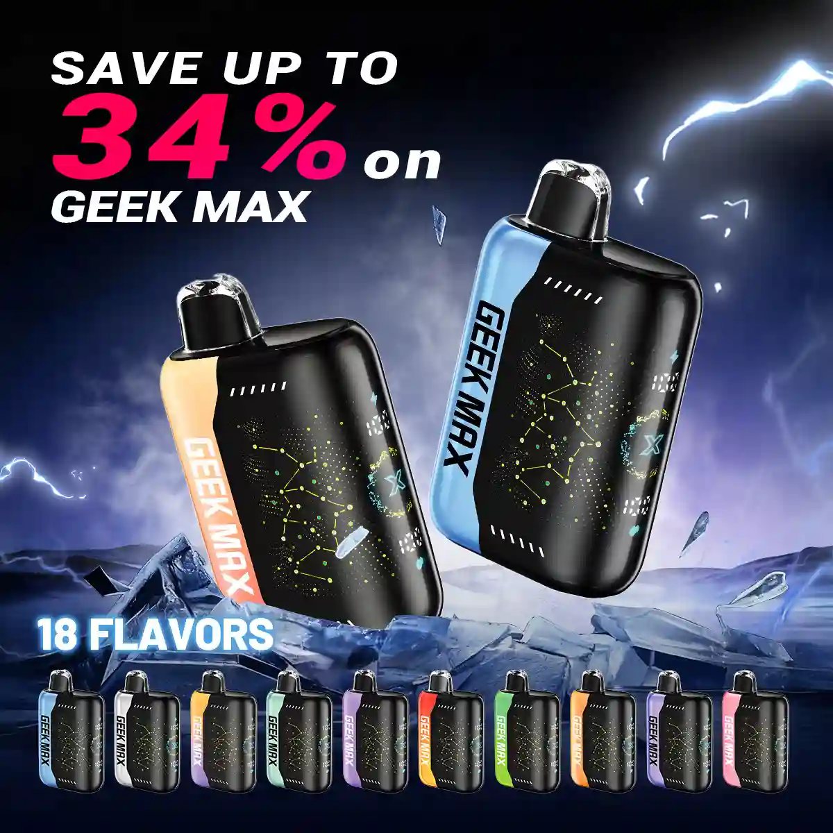 Geek Max 30000 Puffs Disposable Vape - Geek Max
