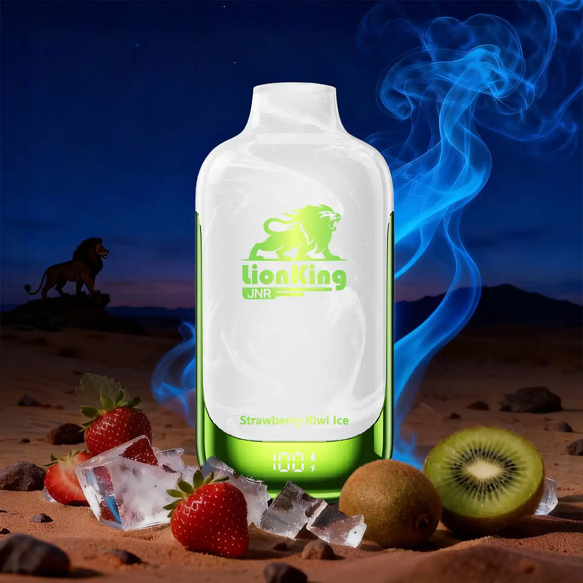 Strawberry Kiwi Ice - JNR Lion King 50000 Puff Disposable Vape - Geek Max